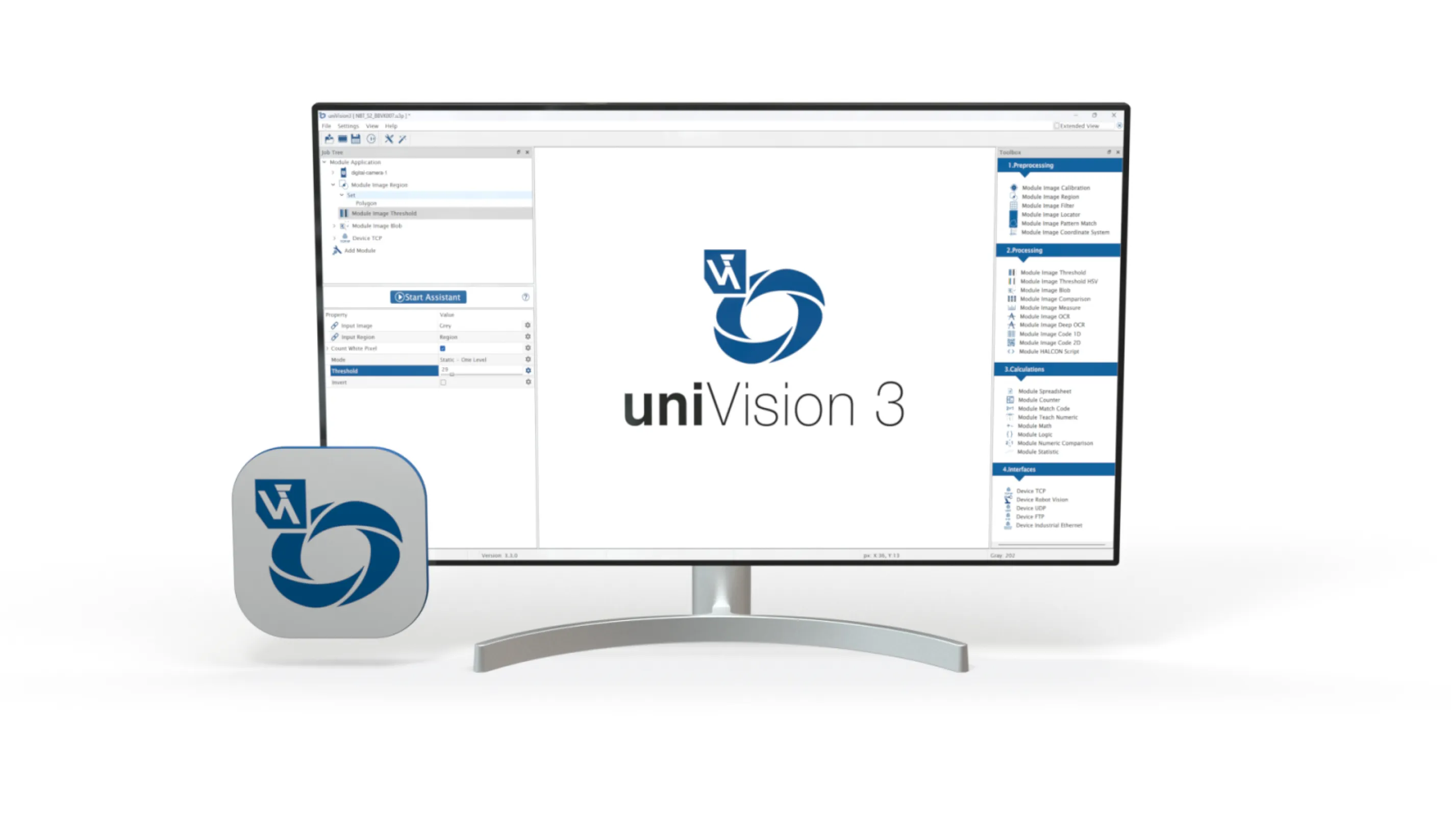 uniVision 3 Machine Vision Software