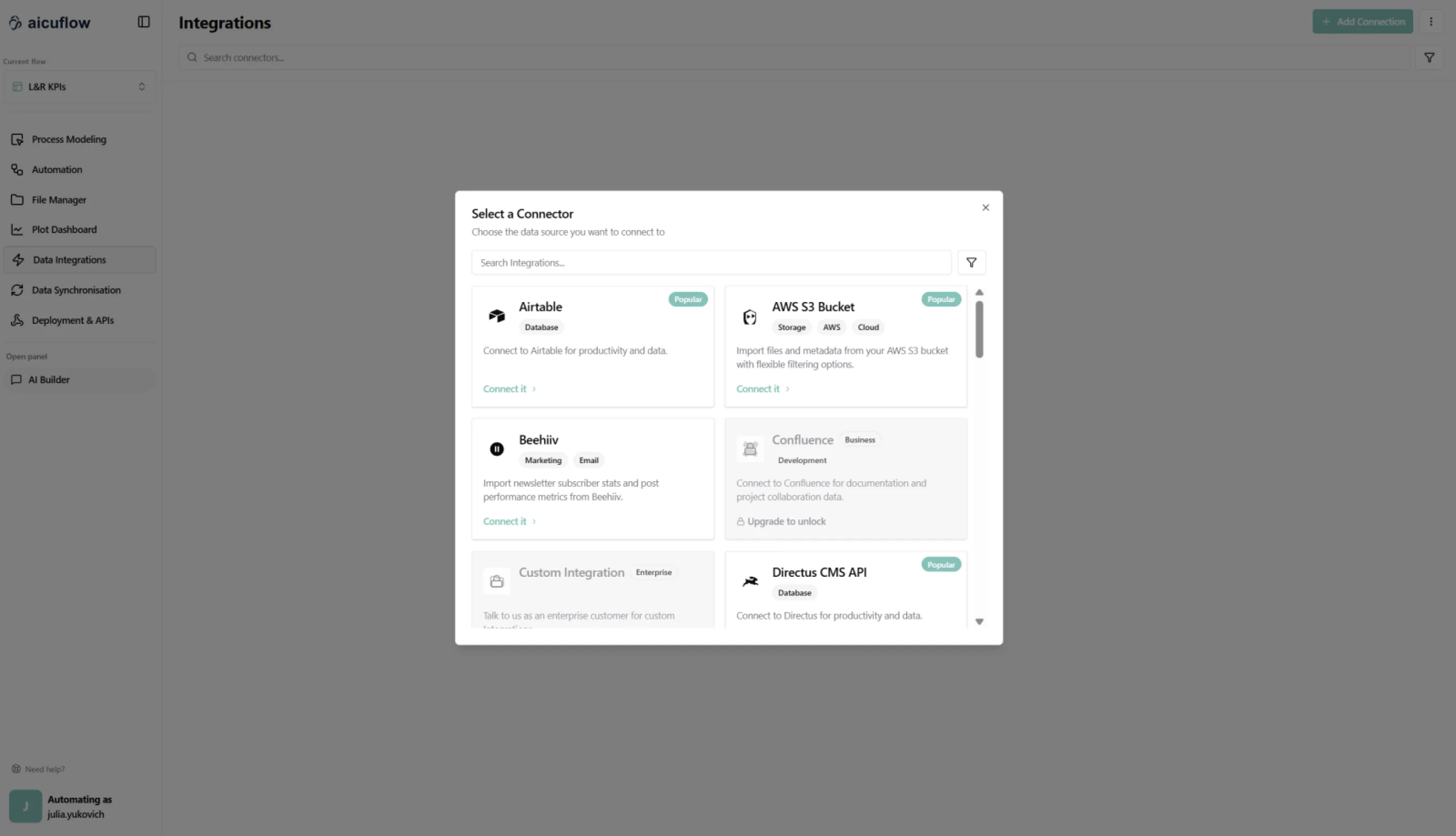 Connect your systems and get support from an agent to structure it and standardise it so you can mine it with ease.