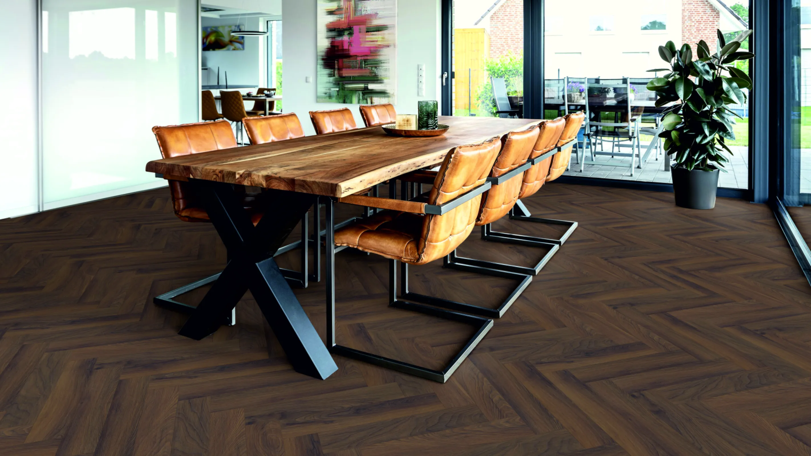 Laminate Floor Oak Estate  herringbone