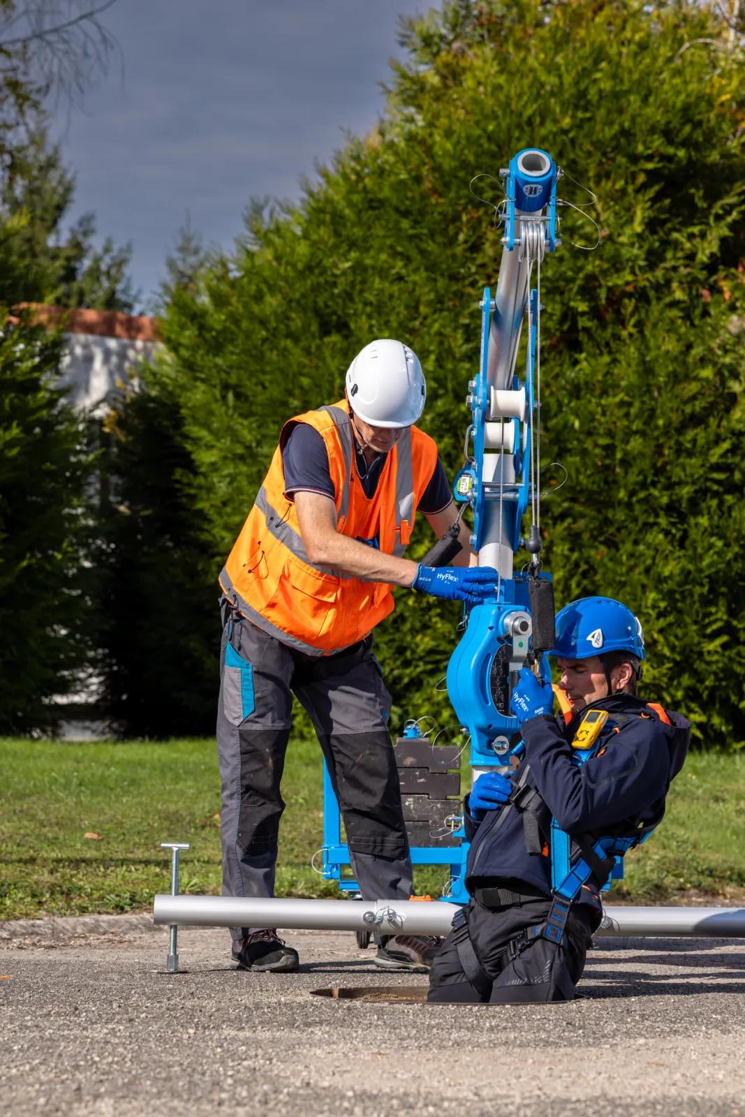 Rescue situation with Davitrac