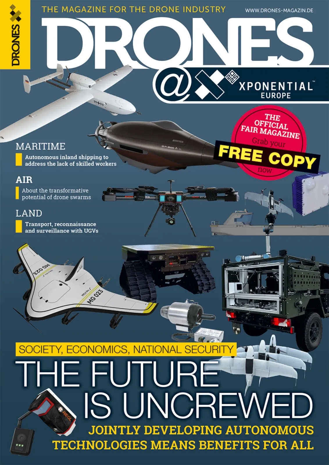 Official trade show magazine distributed free of charge at XPONENTIAL Europe 2025 in Düsseldorf, Germany