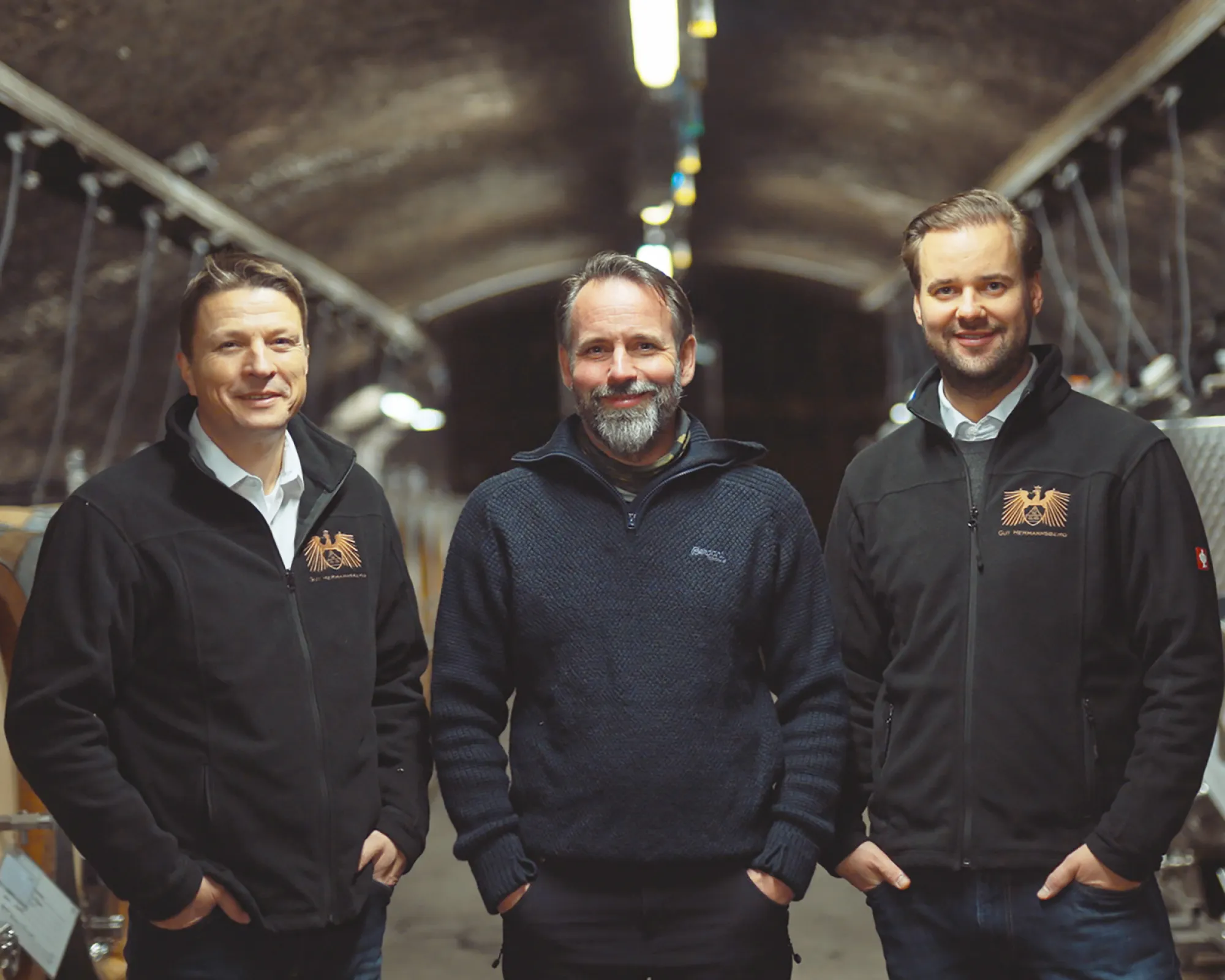 Gut Hermannsberg manager team Achim Kirchner, Karsten Peter, Jasper Reidel