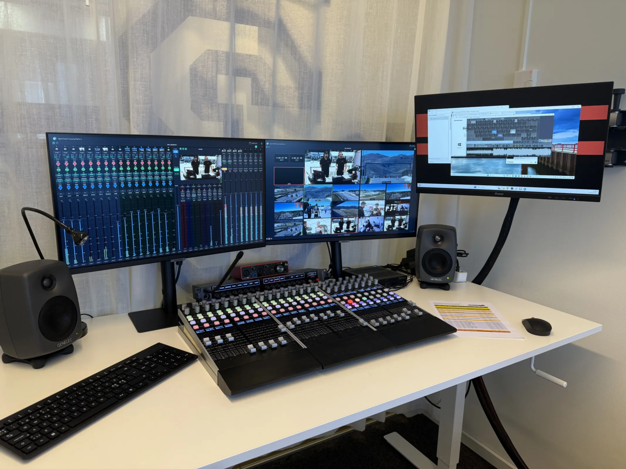Turning a cloud based audio processor into a capable and usable audio desk with fast direct access.