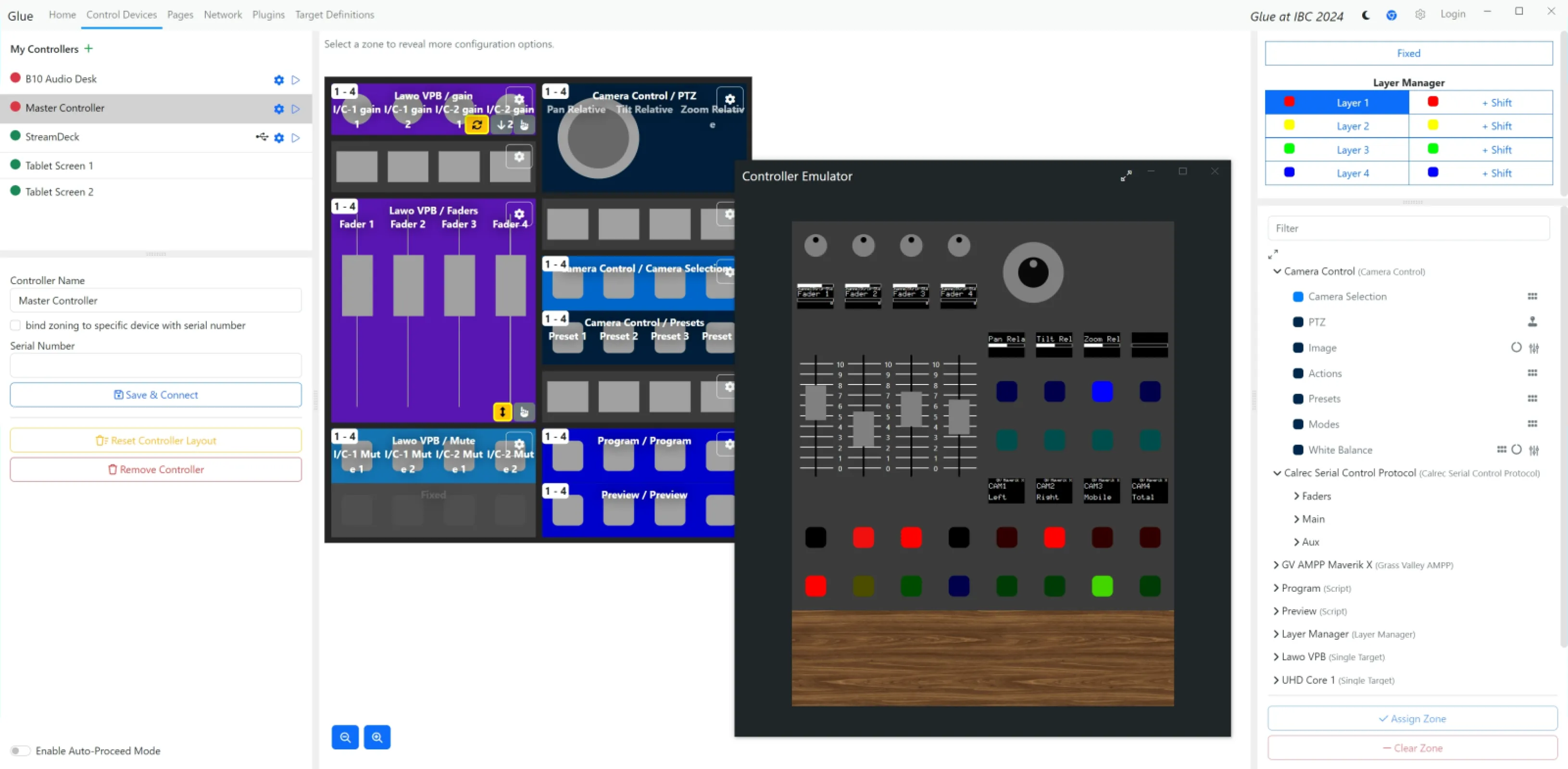 Powerful yet simple Glue software brings your network together and makes it controllable.