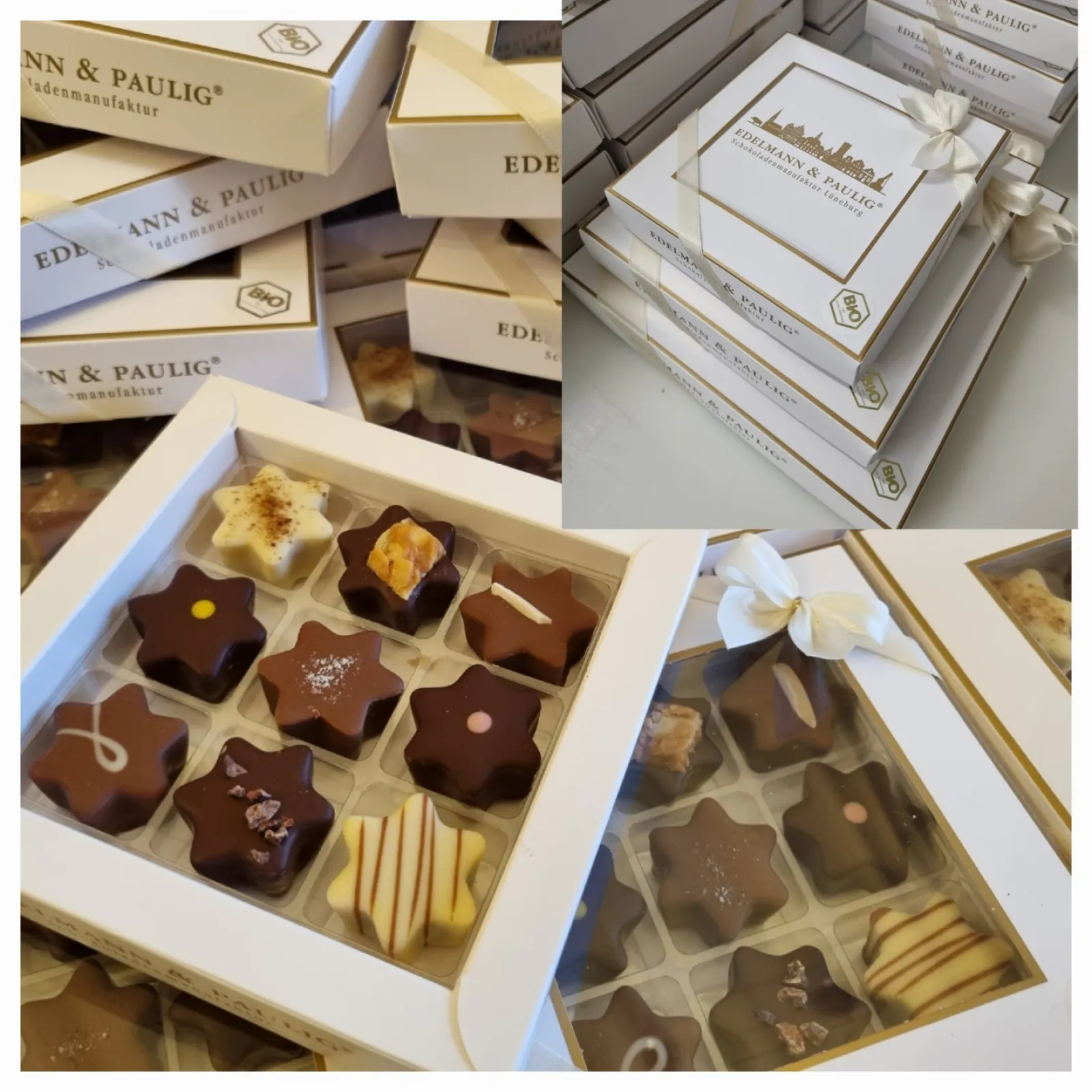 Organic chocolates stars
