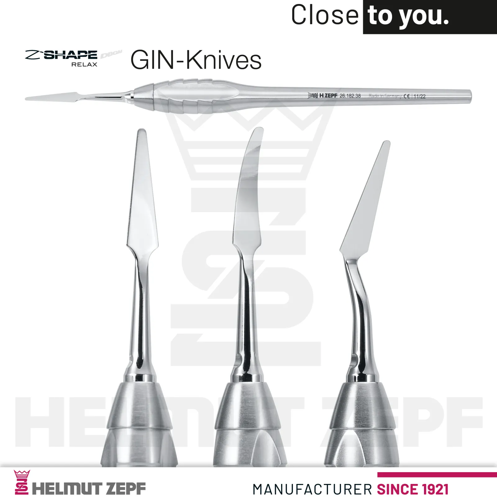 The GIN-Knife ensures an atraumatic mobilization of the mucoperiosteal flap