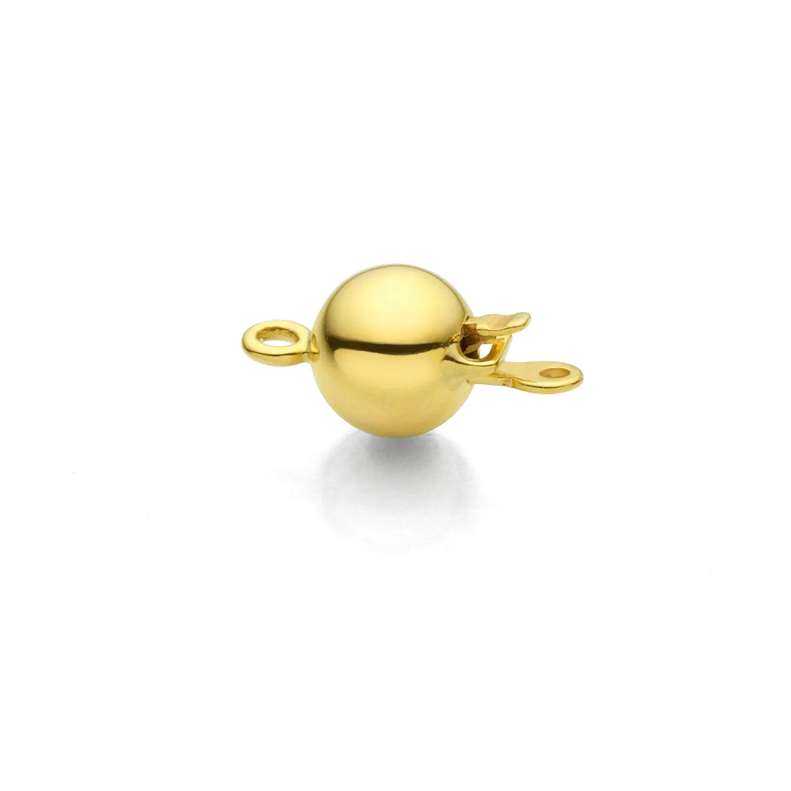 Ball clasp with tongue system, diameter 6 mm