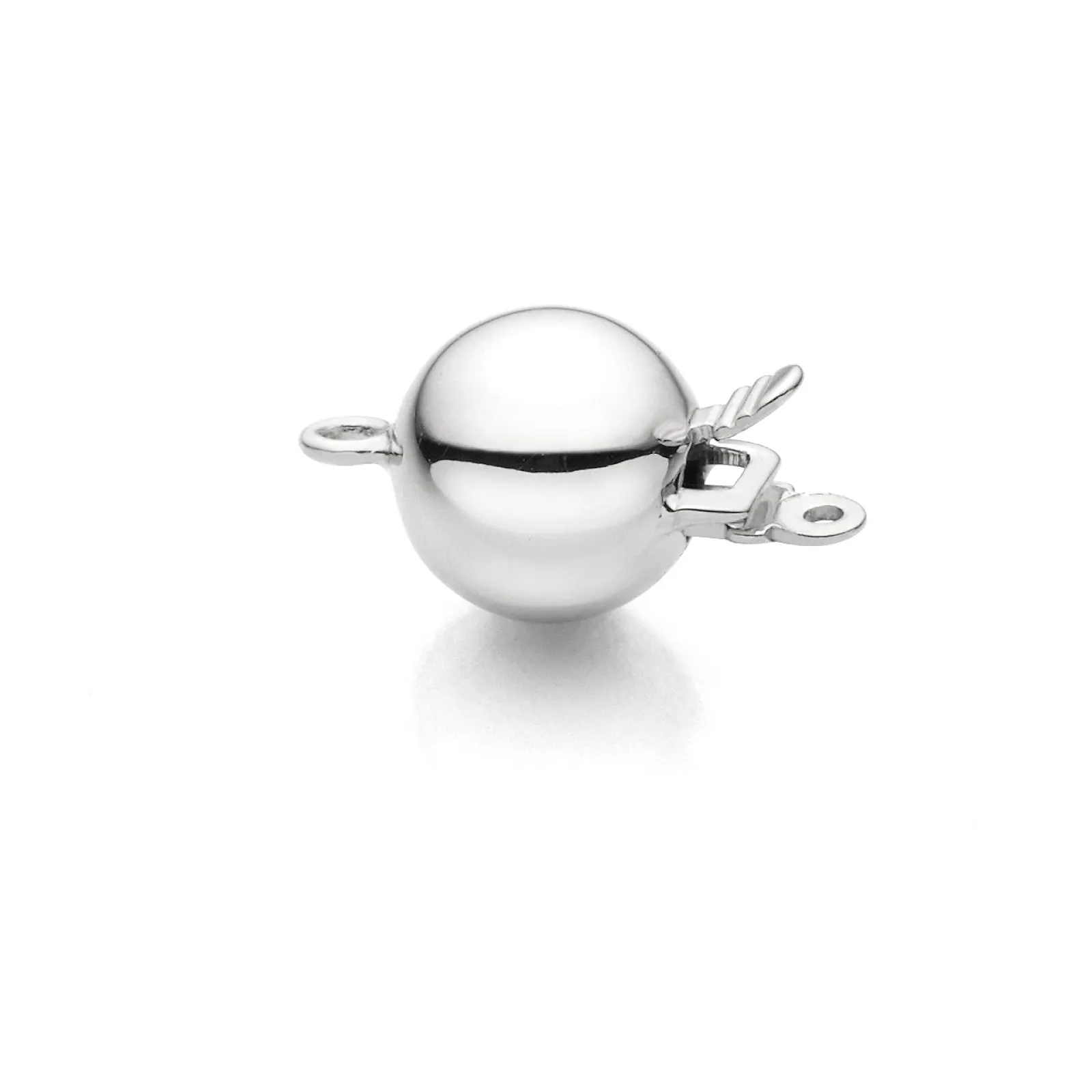 Ball clasp with tongue system, diameter 8 mm