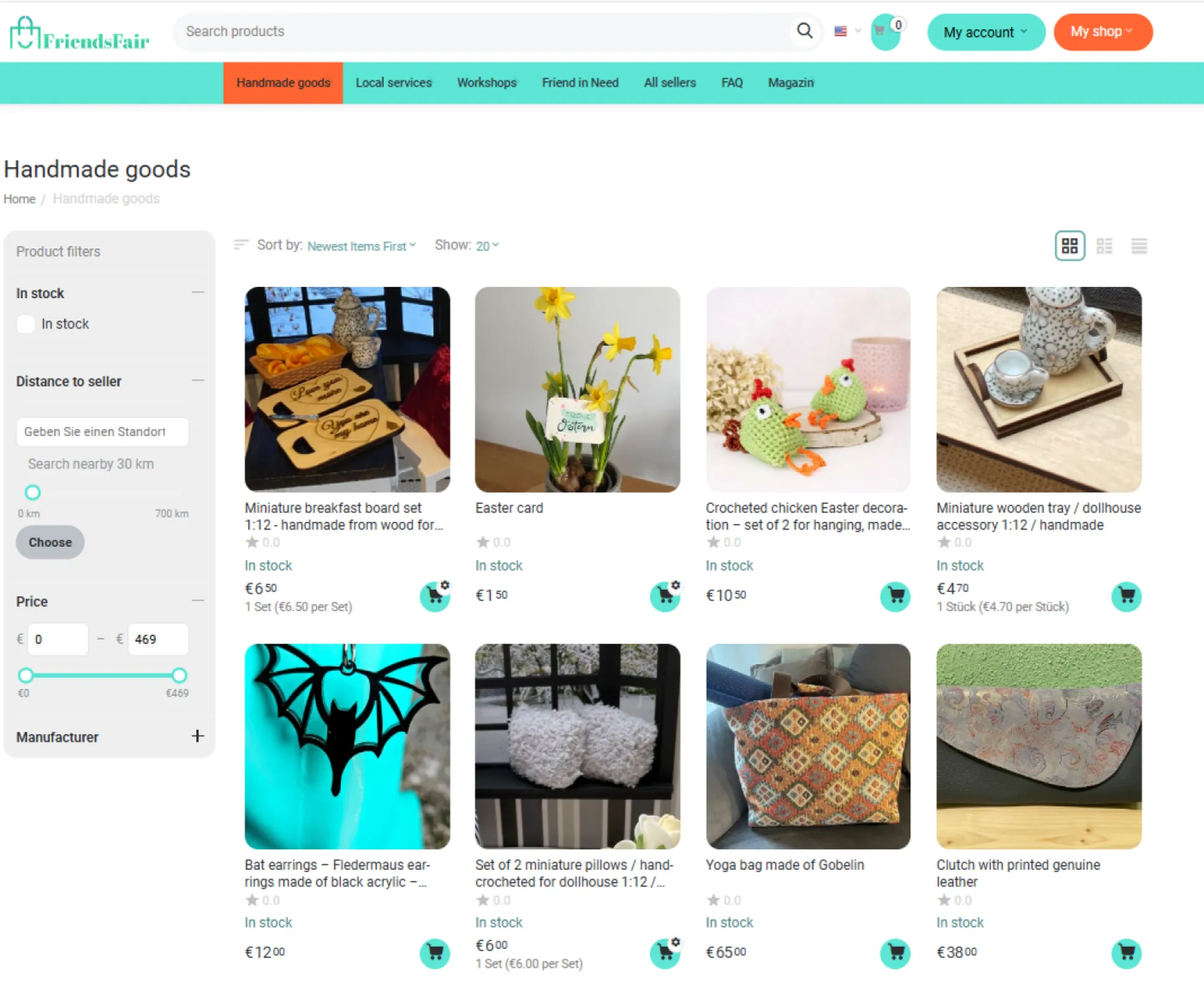 The variety of products is already in this phase excellent.