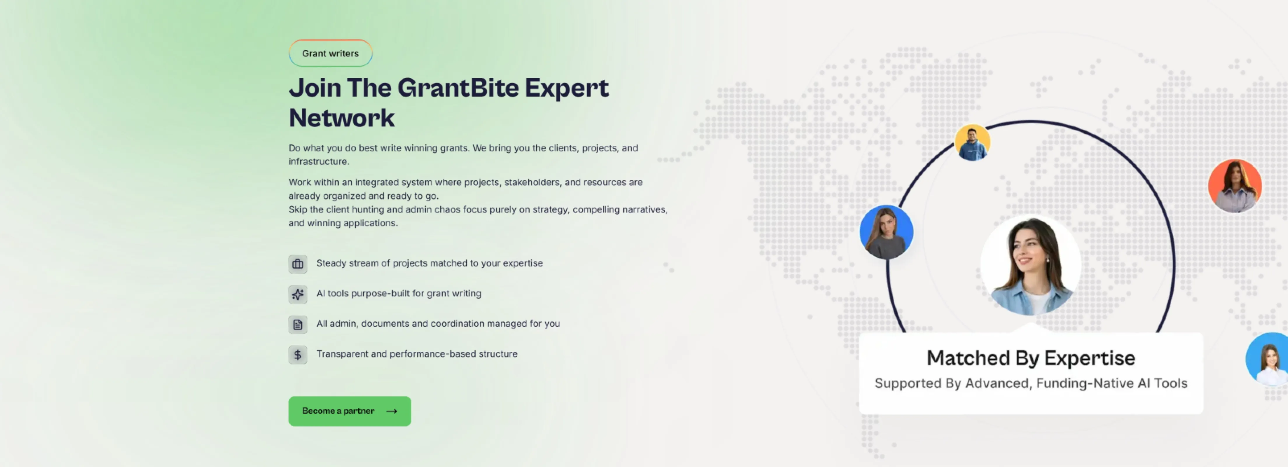 Expert Marketplace and Grant Writer Network