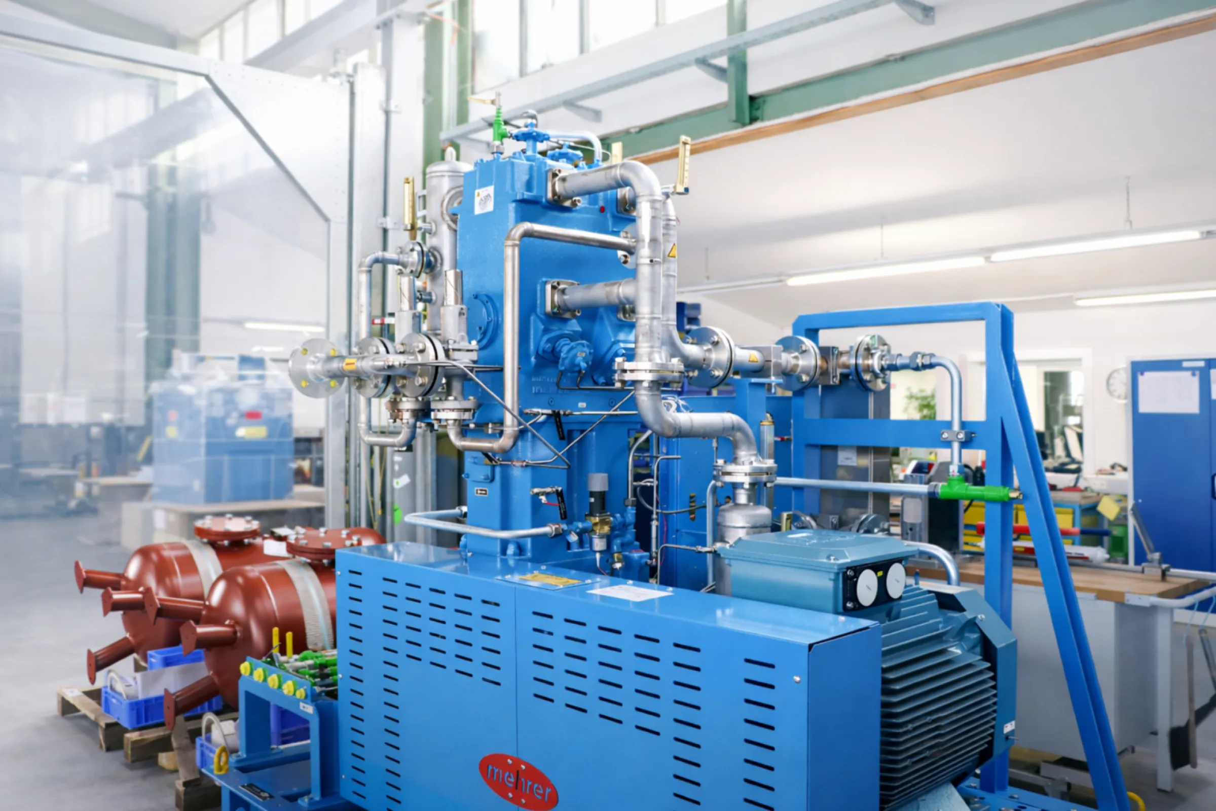 Compressor system for process gas applications in industrial environments