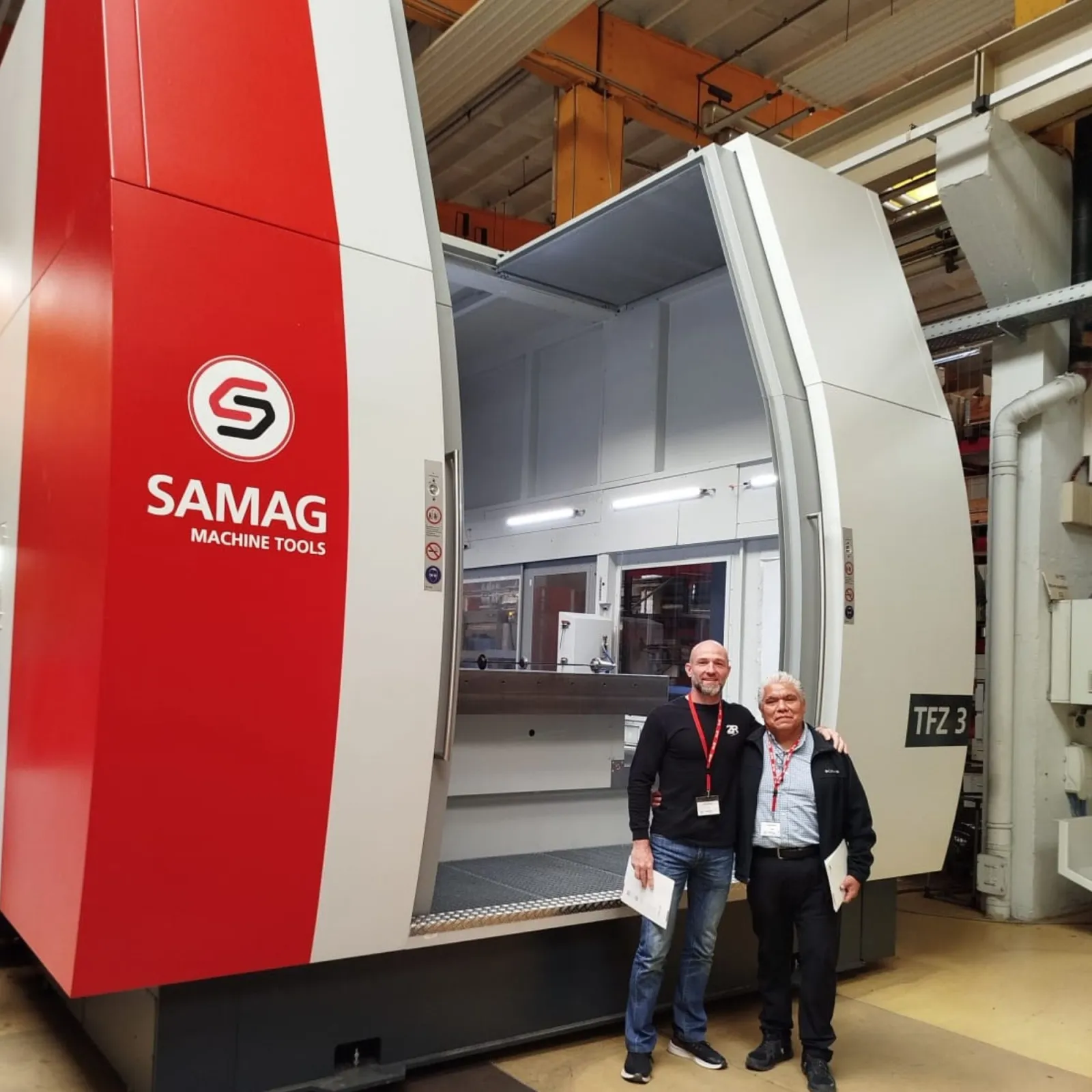 SAMAG, WITH OVER 150 YEARS IN THE MARKET, WITH TRAVELING COLUMN MACHINES AND COMBINED DEEP GRILLING AND MILLING MACHINES