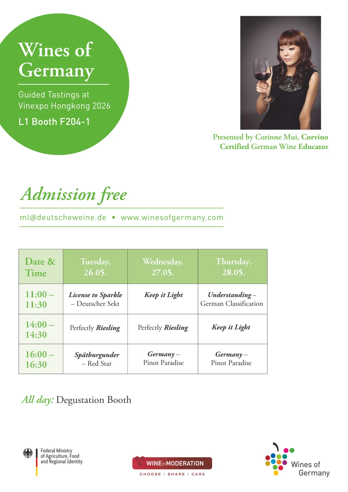 Wines of Germany Program at Vinexpo Asia 2026 in Hongkong