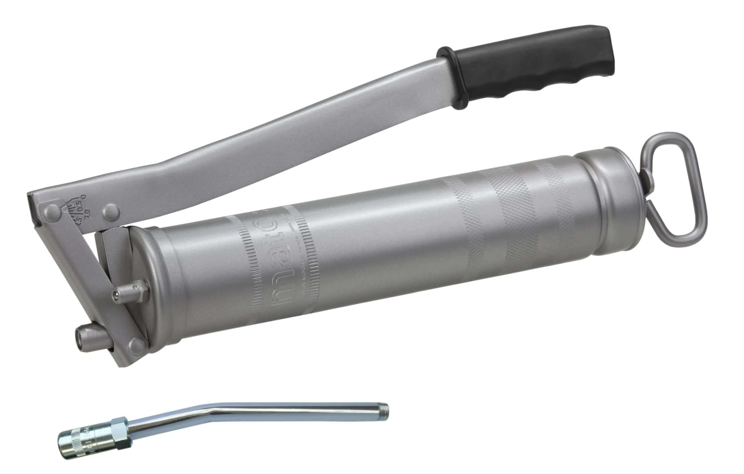 MATO All Steel Grease Gun E500 with steel tube E4024, thread M10x1