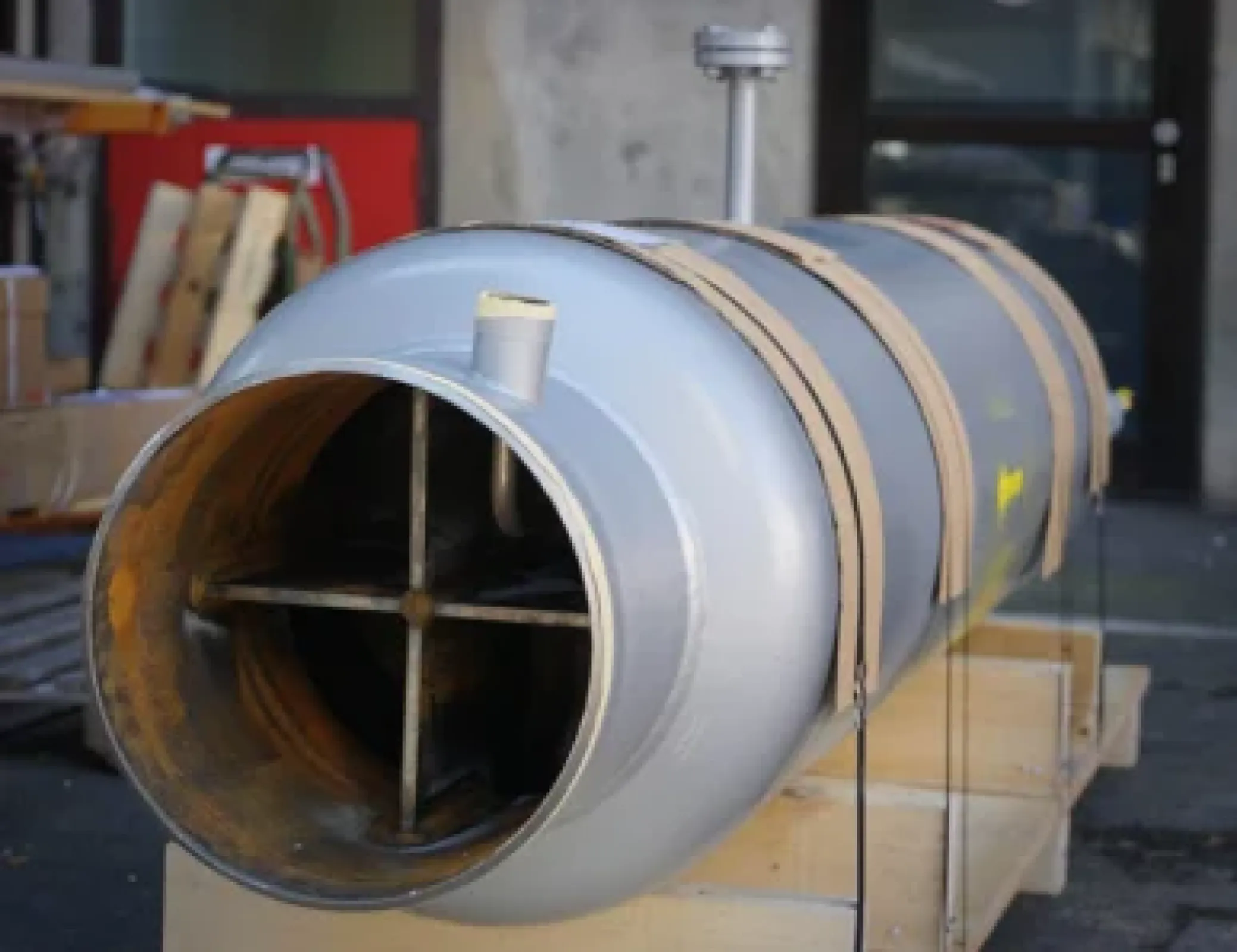 Witzenmann pressure balanced expansion joint for use in a steam network of a chemical park
