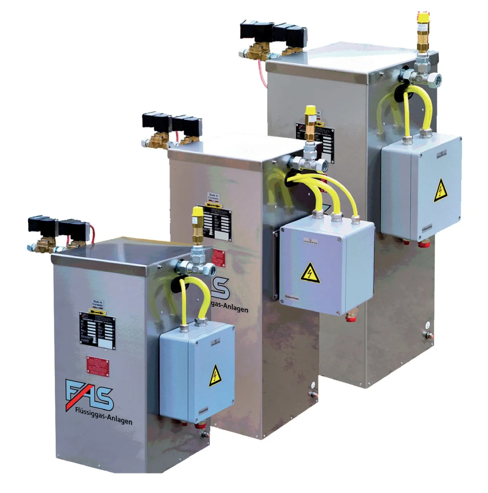 Dry-type vaporizers FAS 2000 - three-phase vaporizers with capacities of 60 kg/h, 100 kh/h and 170 kg/h