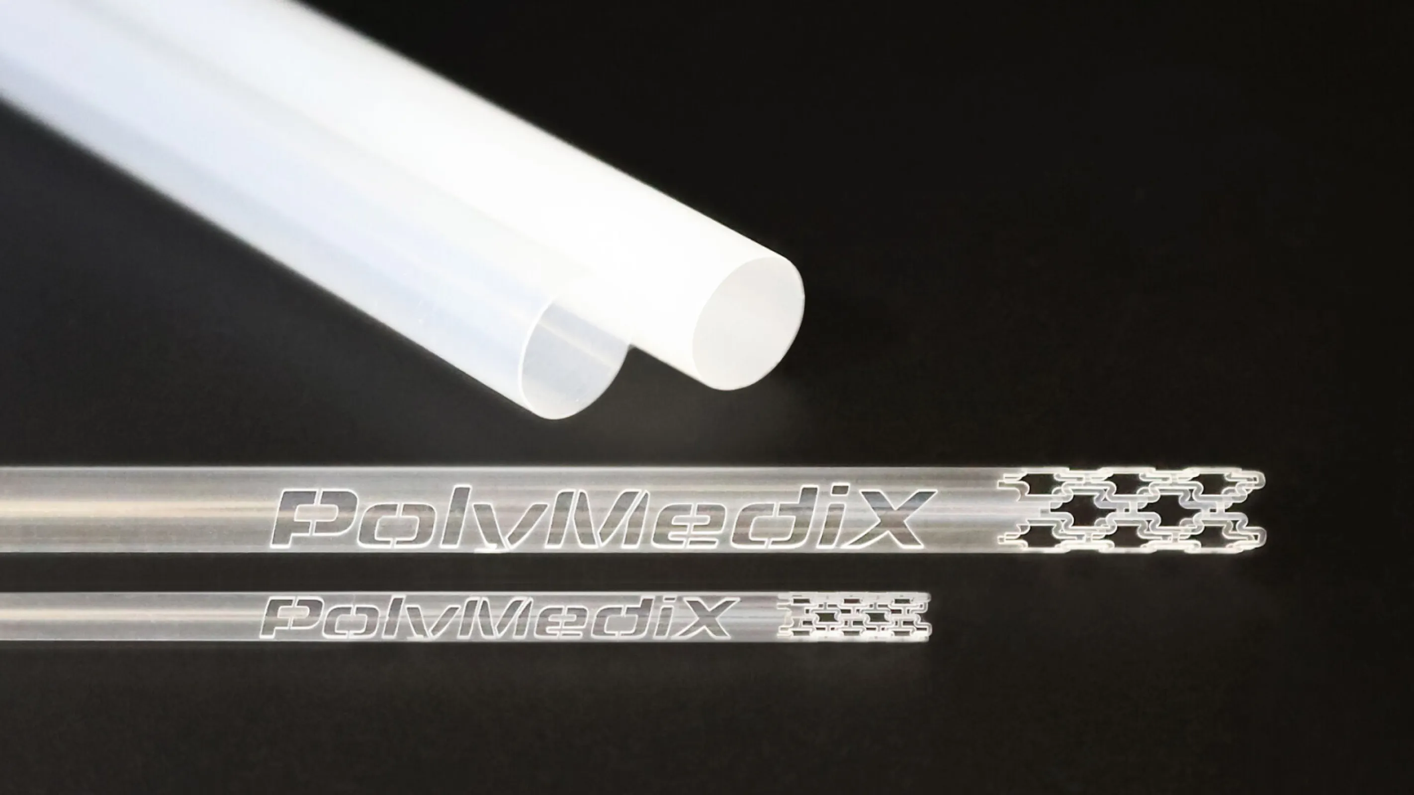 With PolyMediX®, we produce high-precision implants from polymer materials perfectly tailored to the customer's requirements. The gentle manufacturing process also allows the integration of drugs into the polymer tube wall.