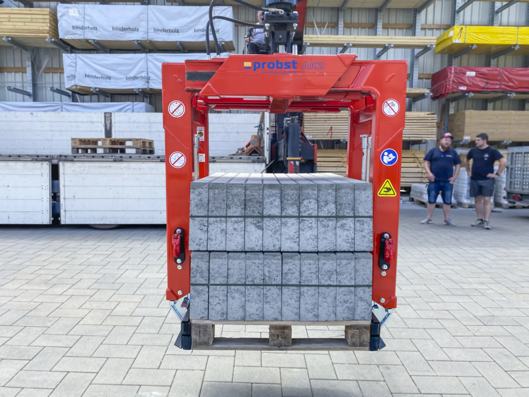 AKZ-UNI-H Block Loading Grabs with Adjustable Height - Very robustly designed grab for use on truck-mounted cranes with built in depth adjustment for adapting to building material packages with different heights.