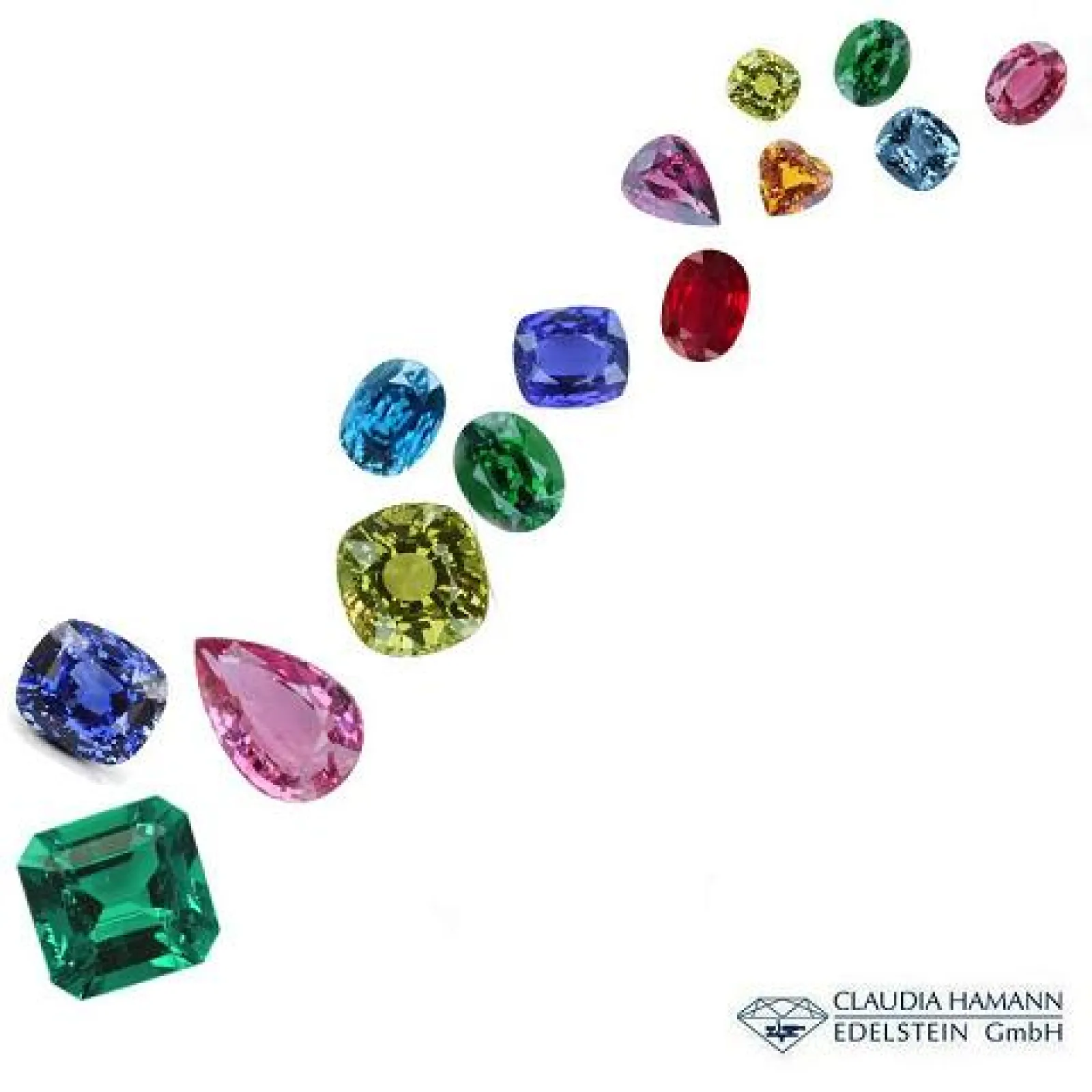 coloured gemstones from Afrika