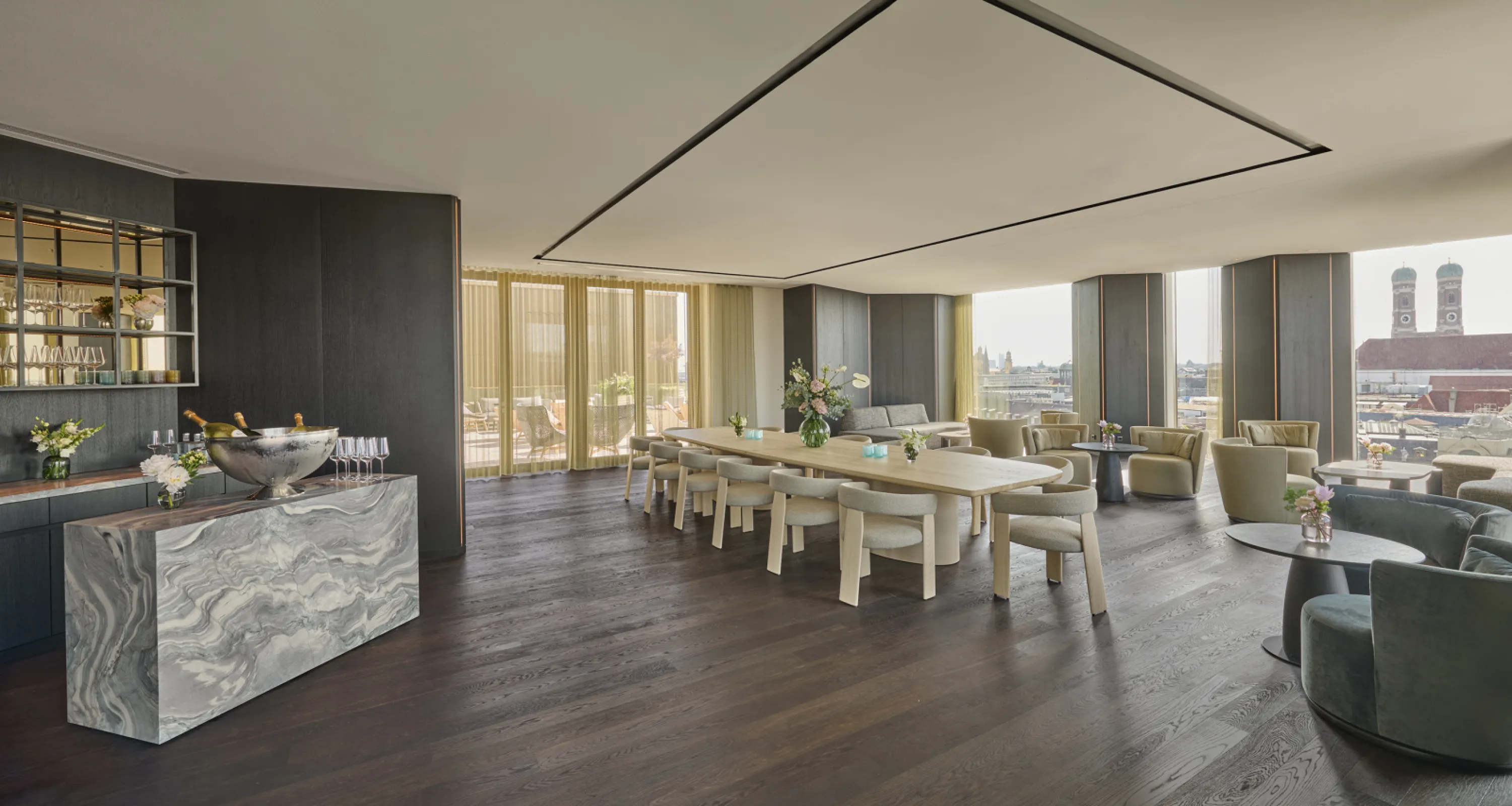 Koenigshof, a Luxury Collection Hotel, Munich - The View event space for up to 90 pax