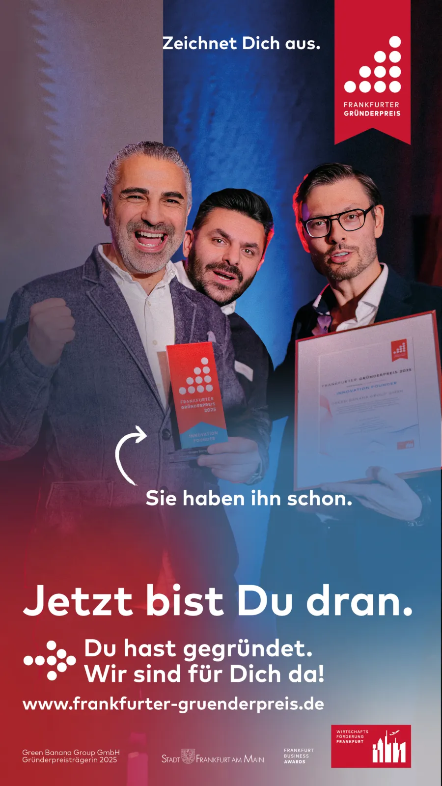 Awarded - Innovation Founder - Germany (Cihan Duezguen, Taylan Ayik, Dimitri Archatow)
