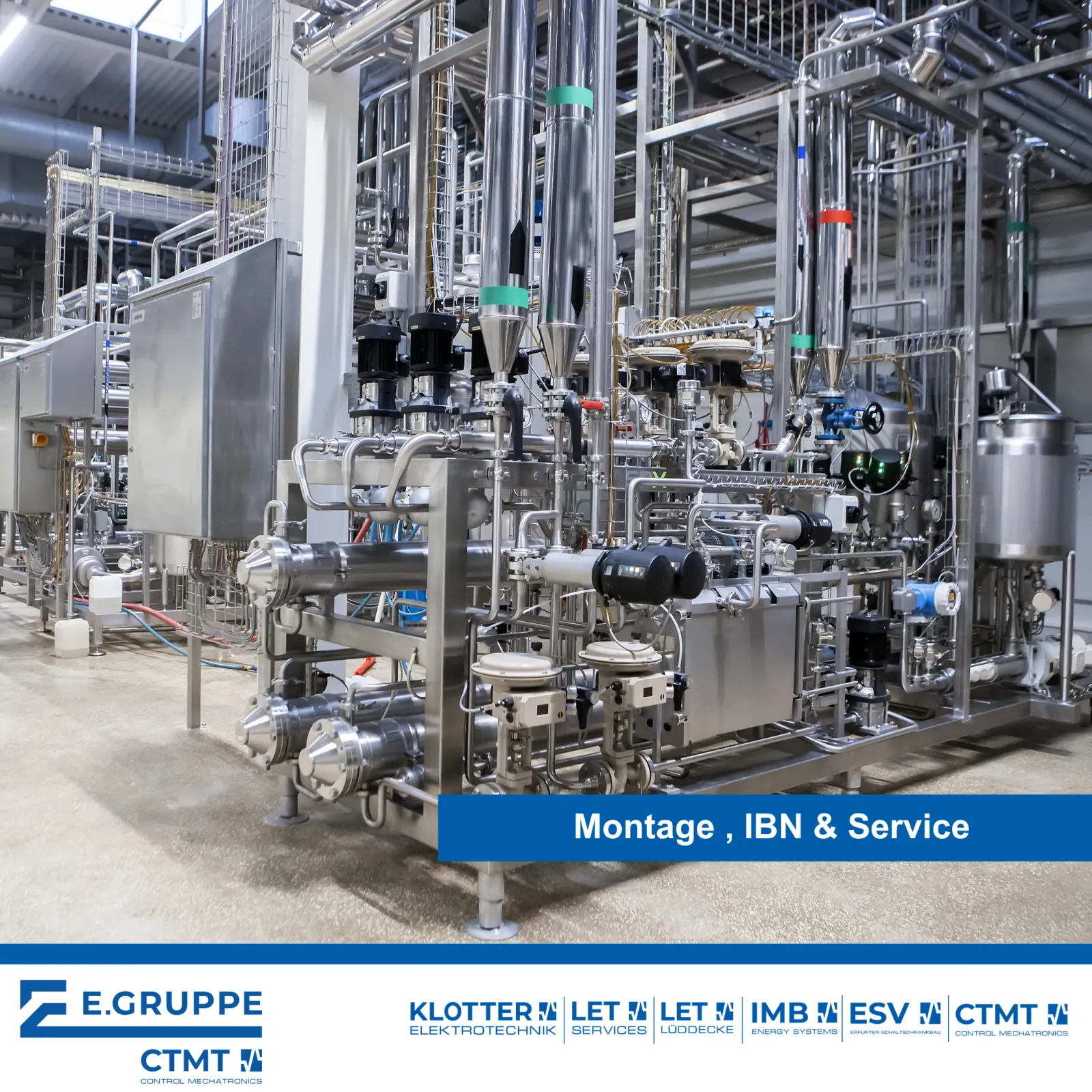 Industrial process plant where CTMT delivered the full project scope – from engineering and manufacturing to installation, commissioning and service, ensuring reliable and integrated plant operation (example image)
