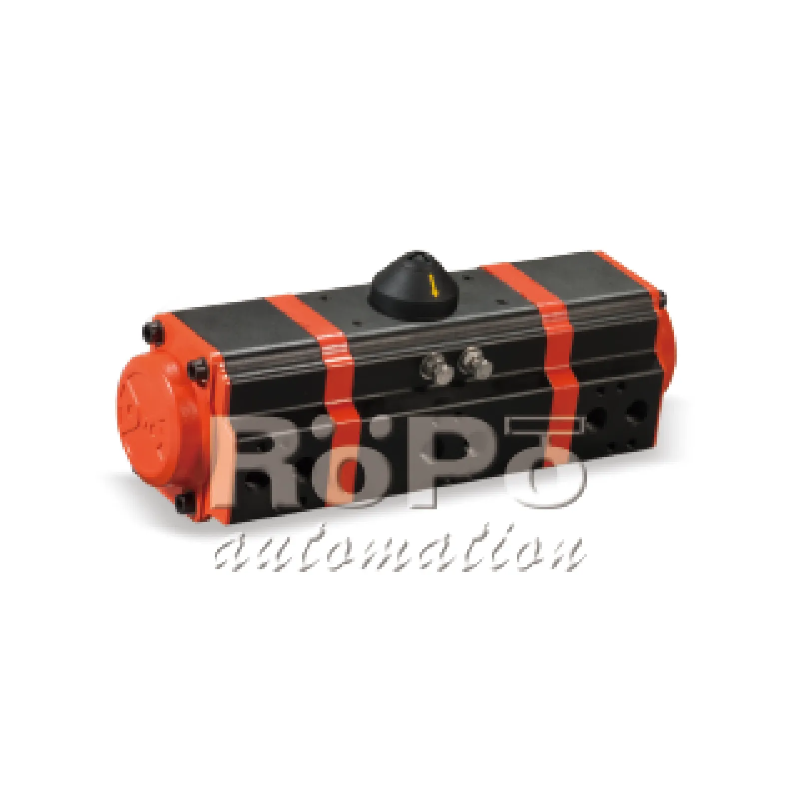 Three-stage pneumatic actuator