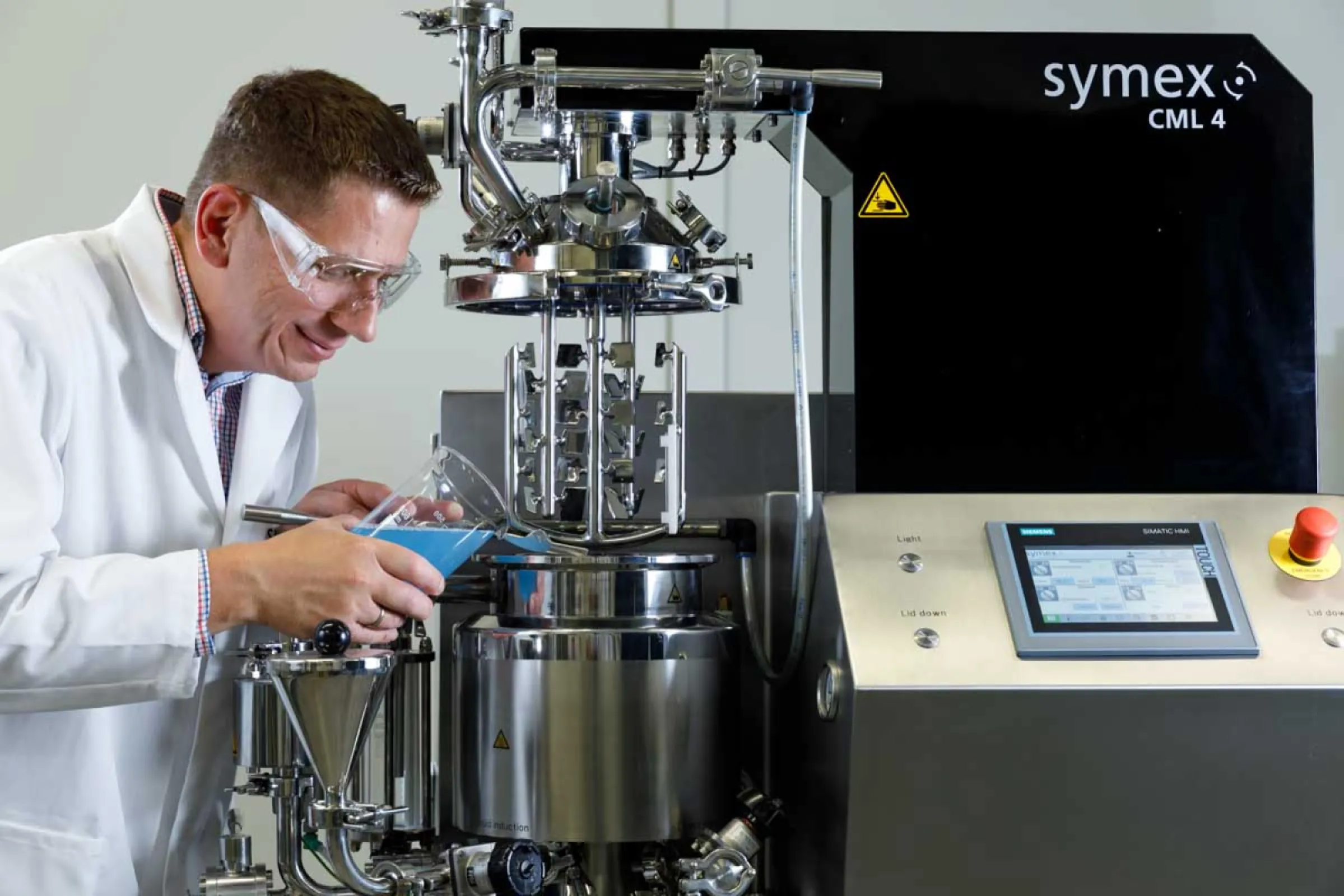 symex laboratory mixer for product development up to 4 liters.