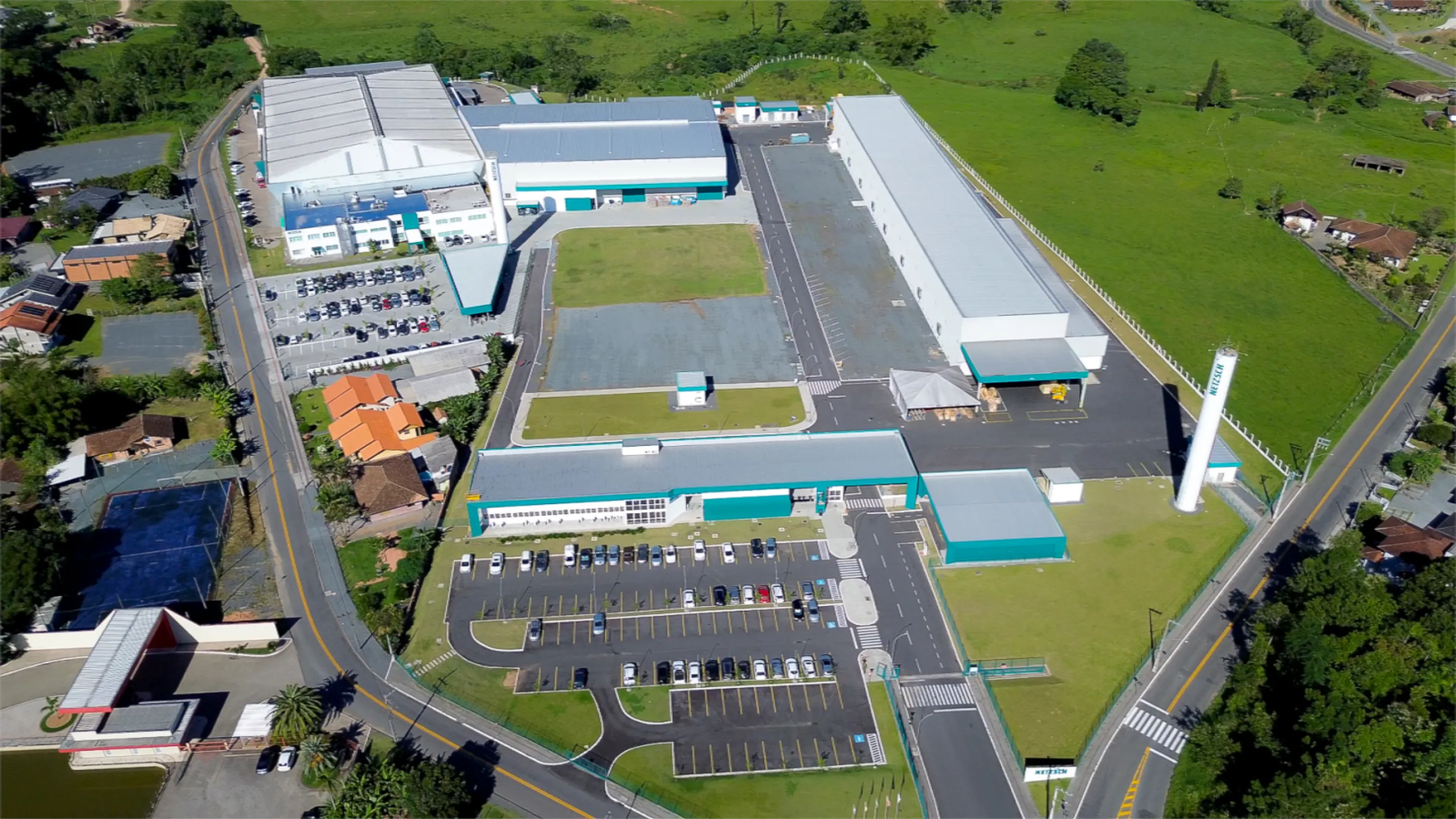 Aerial view of our structure