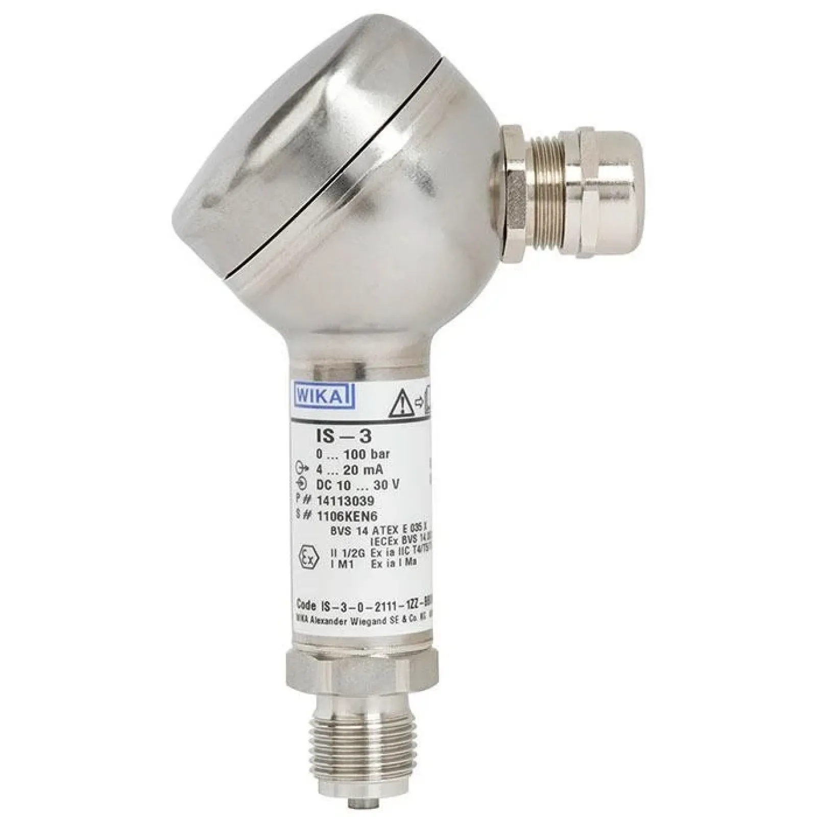 Pressure sensor, Model IS-3 Pressure sensor, Model IS-3