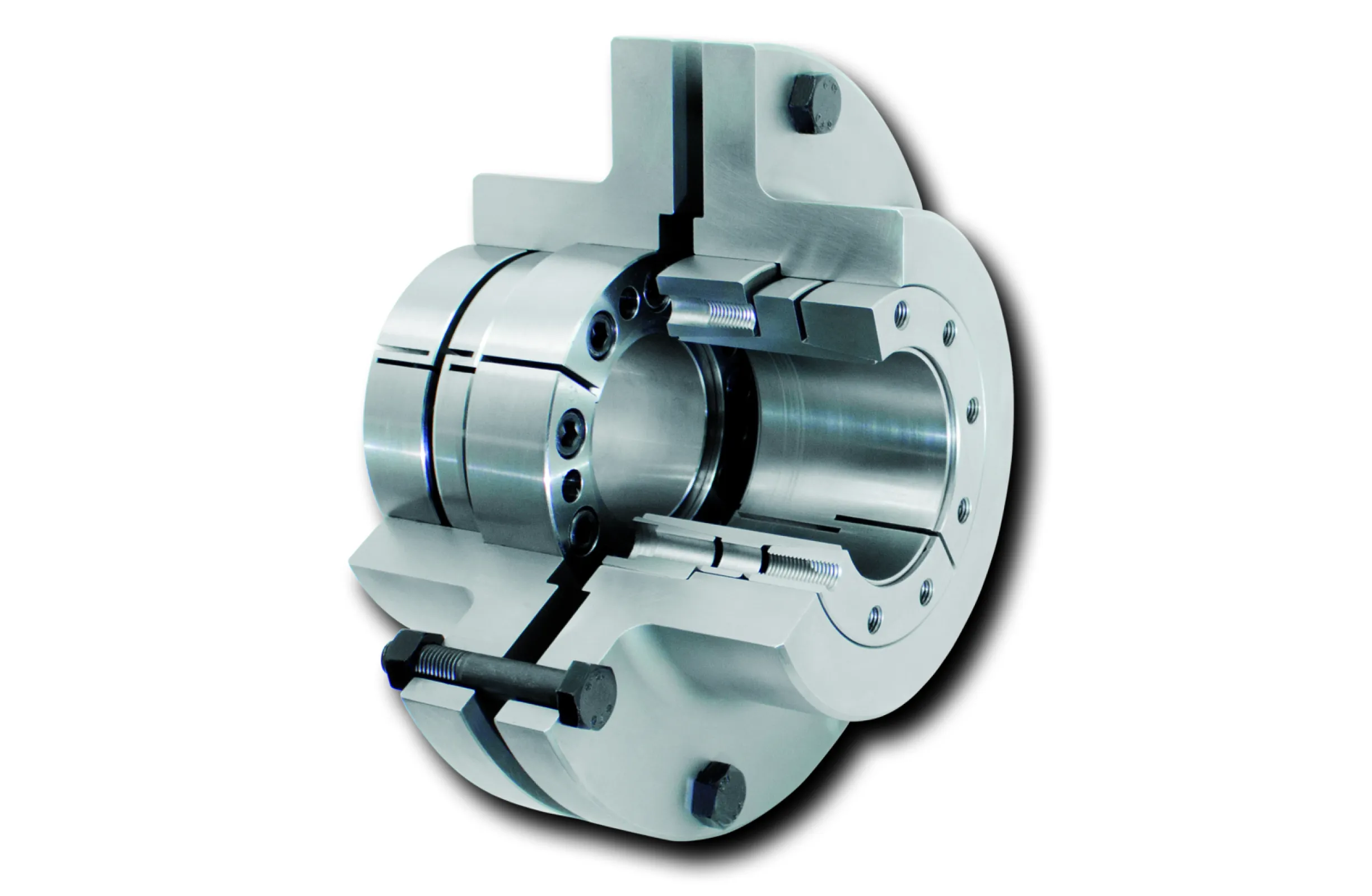 RLK...TBO flange coupling with backlash-free cone clamping connection
