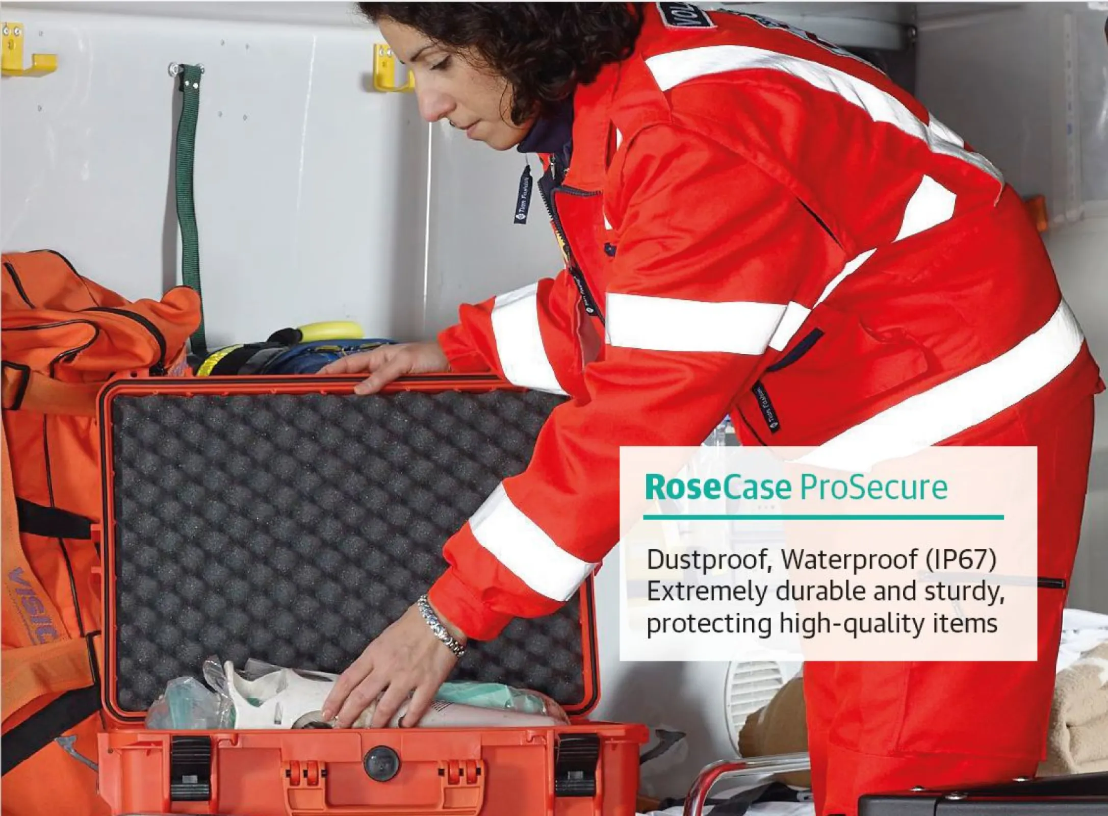Plastic Case RoseCase ProSecure-Dustproof. Waterproof. Tough. Reliable. Strong cases and boxes for indoor and outdoor use - extremely durable and sturdy.
