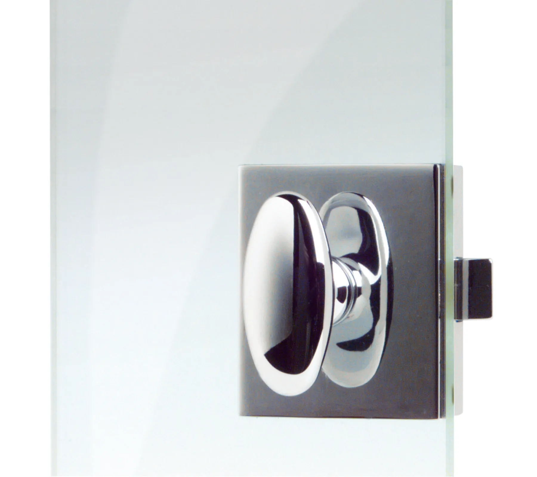 Glass door latches