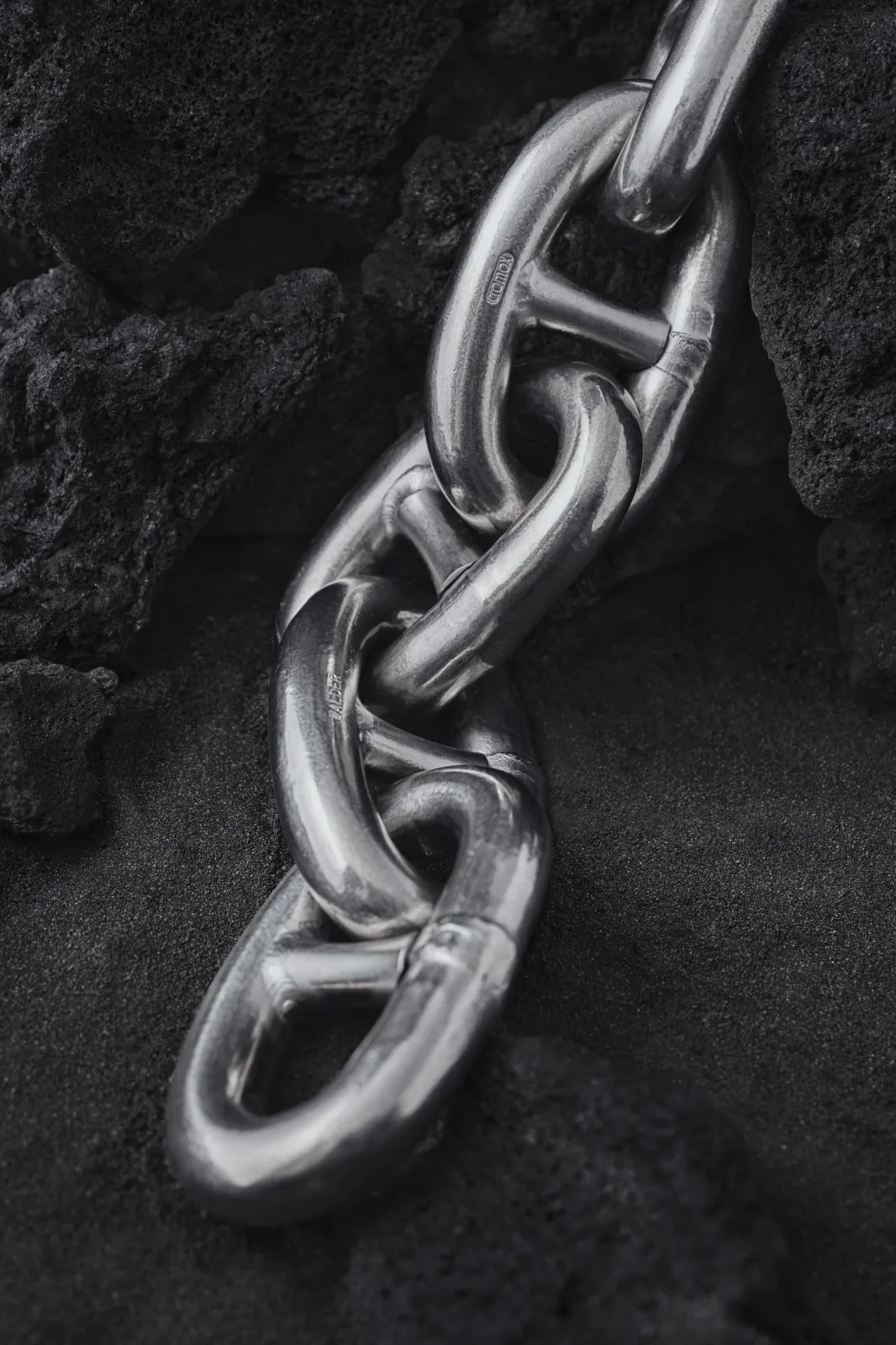 cromox® stud link chain (electropolished) made of stainless steel (INOX)