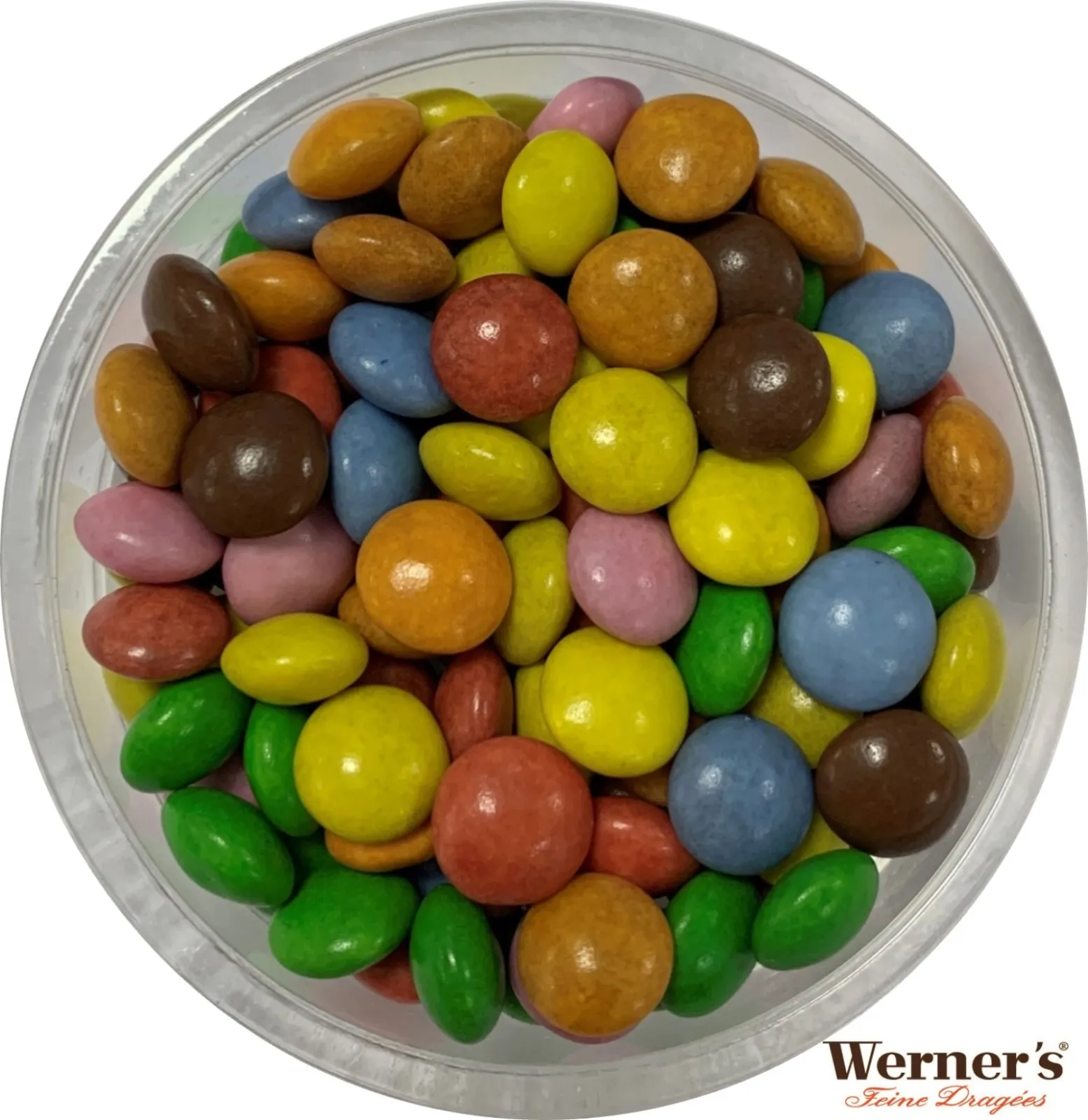 mini milkchocolate lentils mixed coloured, item no. 02151