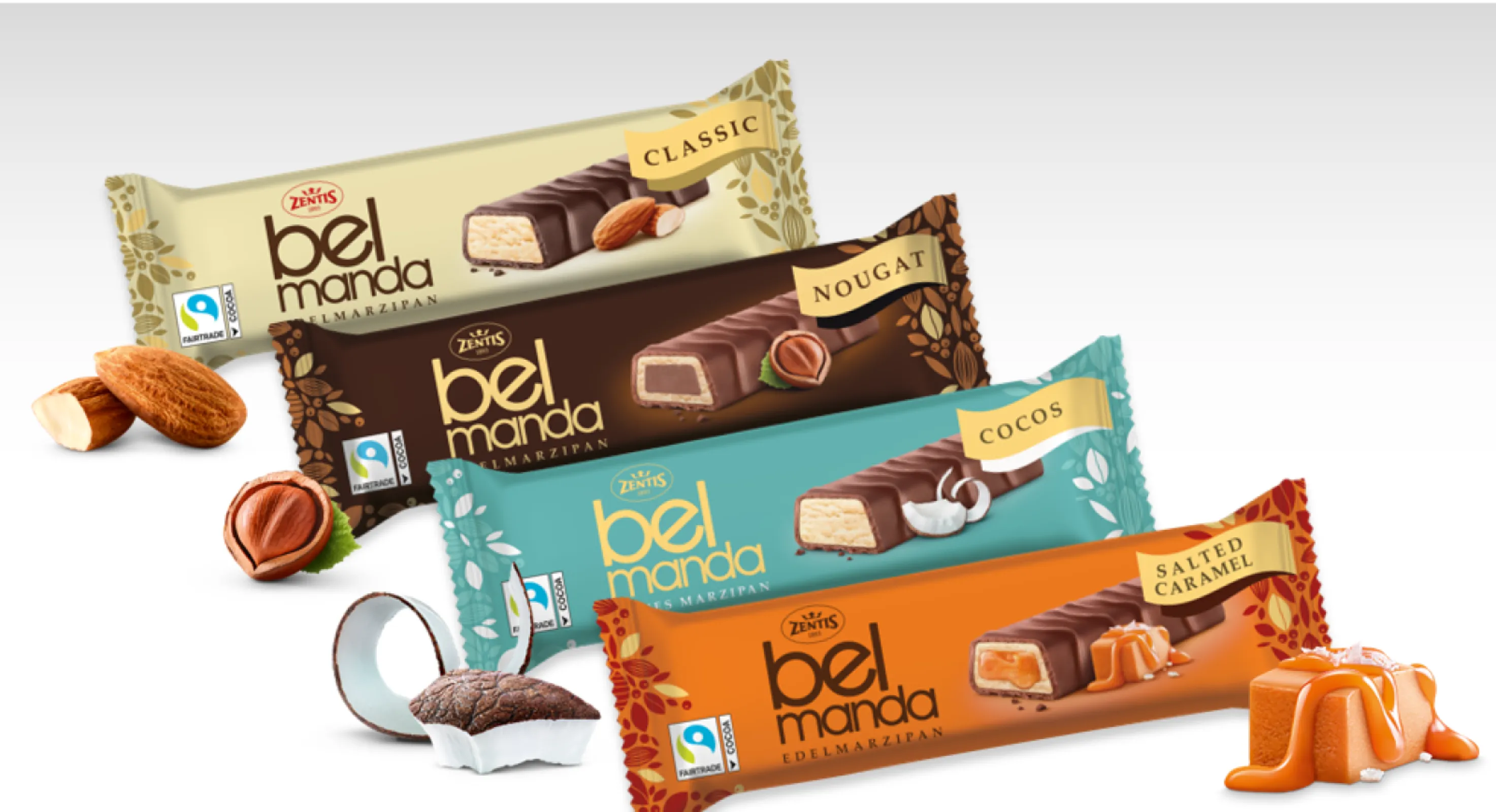Luxery Marzipan Bars in different flavours