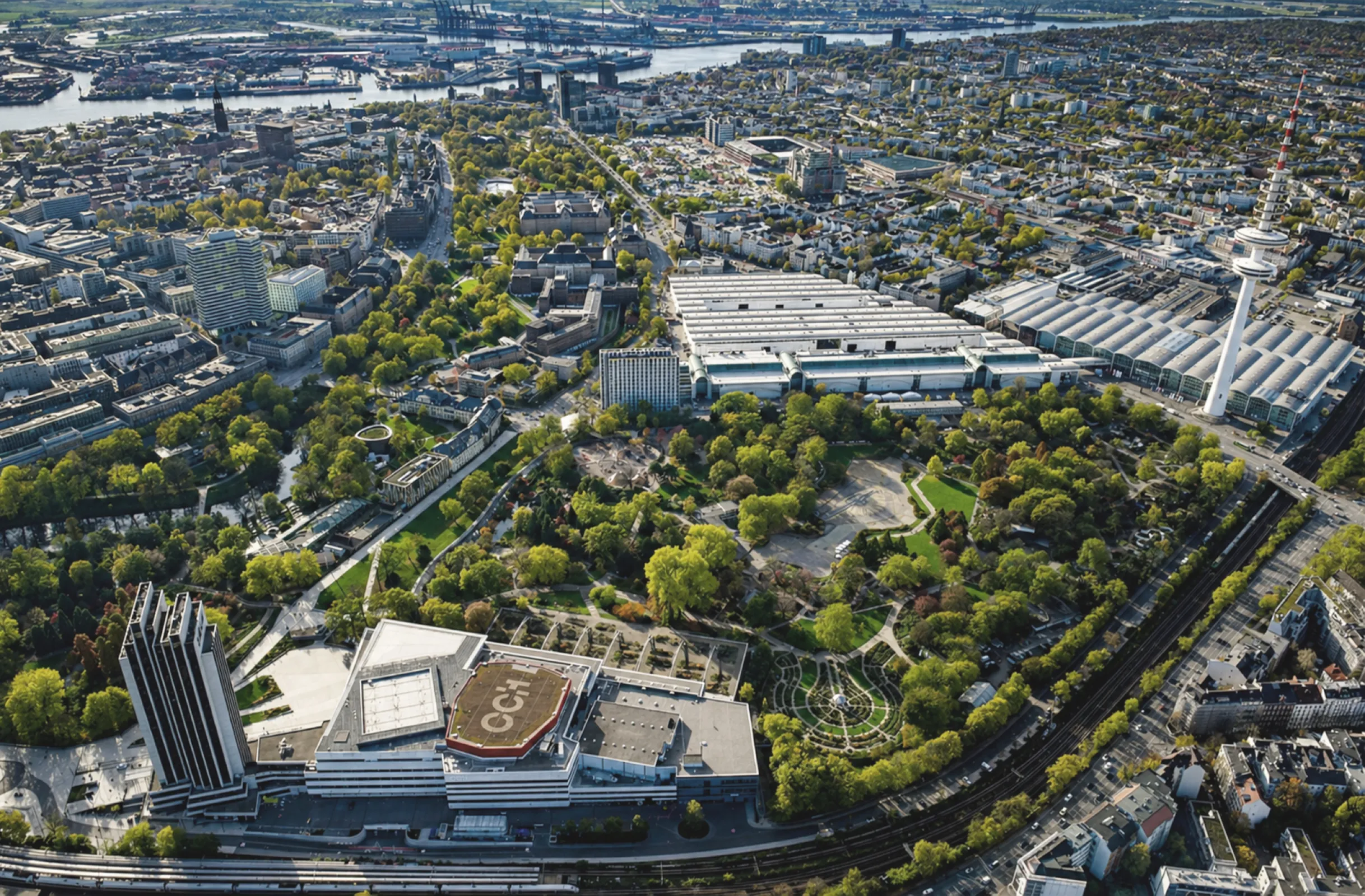 Event Campus with exhbition halls and CCH