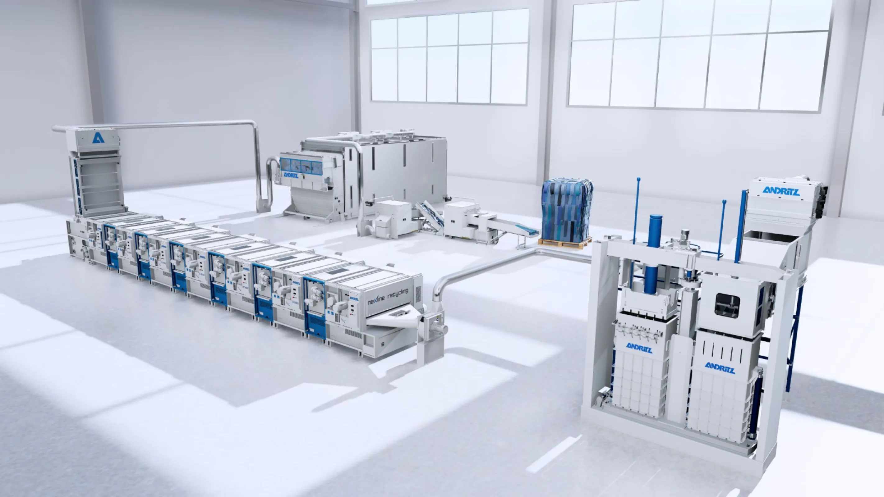 ANDRITZ textile recycling line