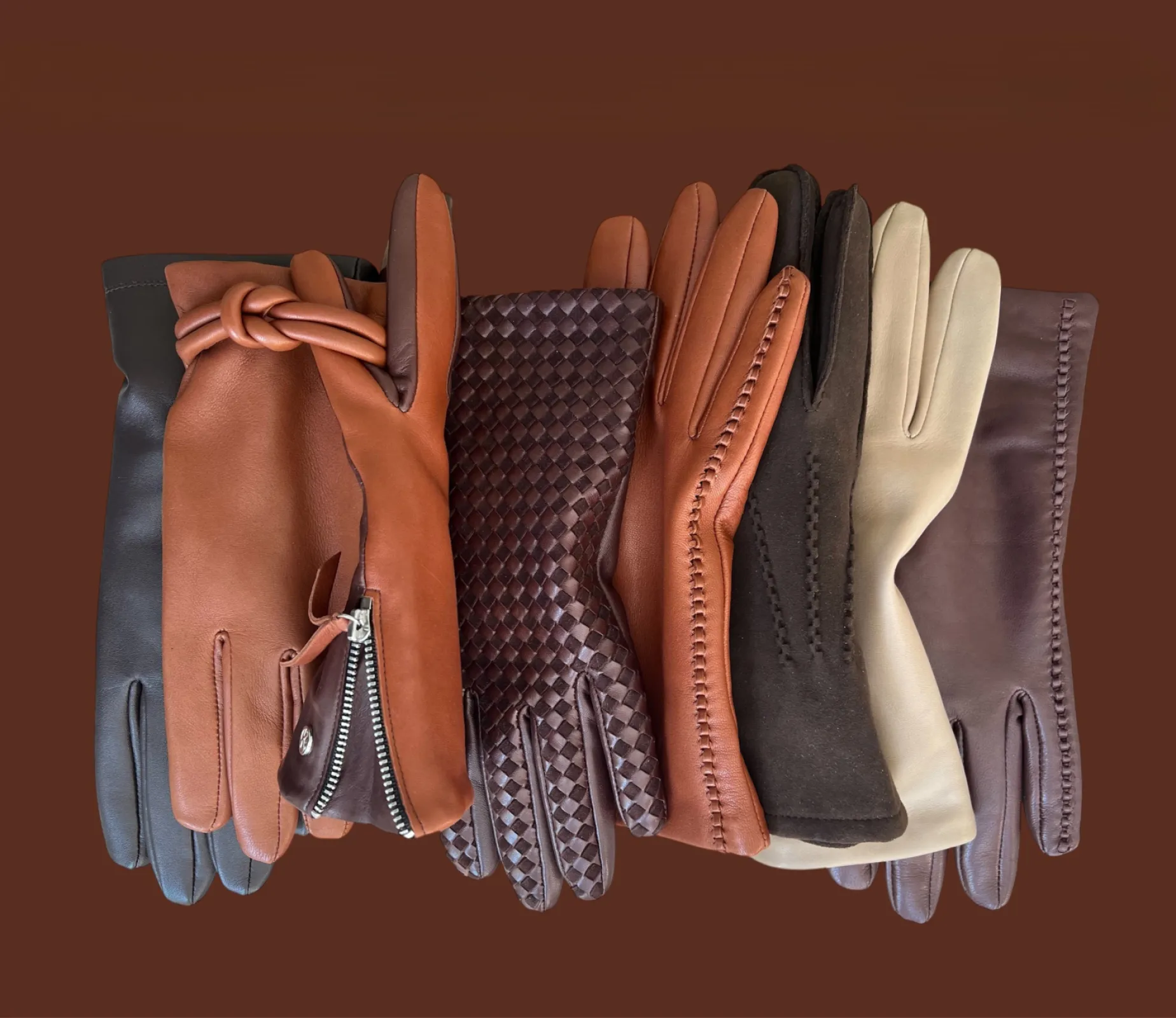 Exquisite craftsmanship comes to life through handwoven leather, intricate hand-stitched details, and refined finishing touches that showcase the artistry behind every KESSLER glove.