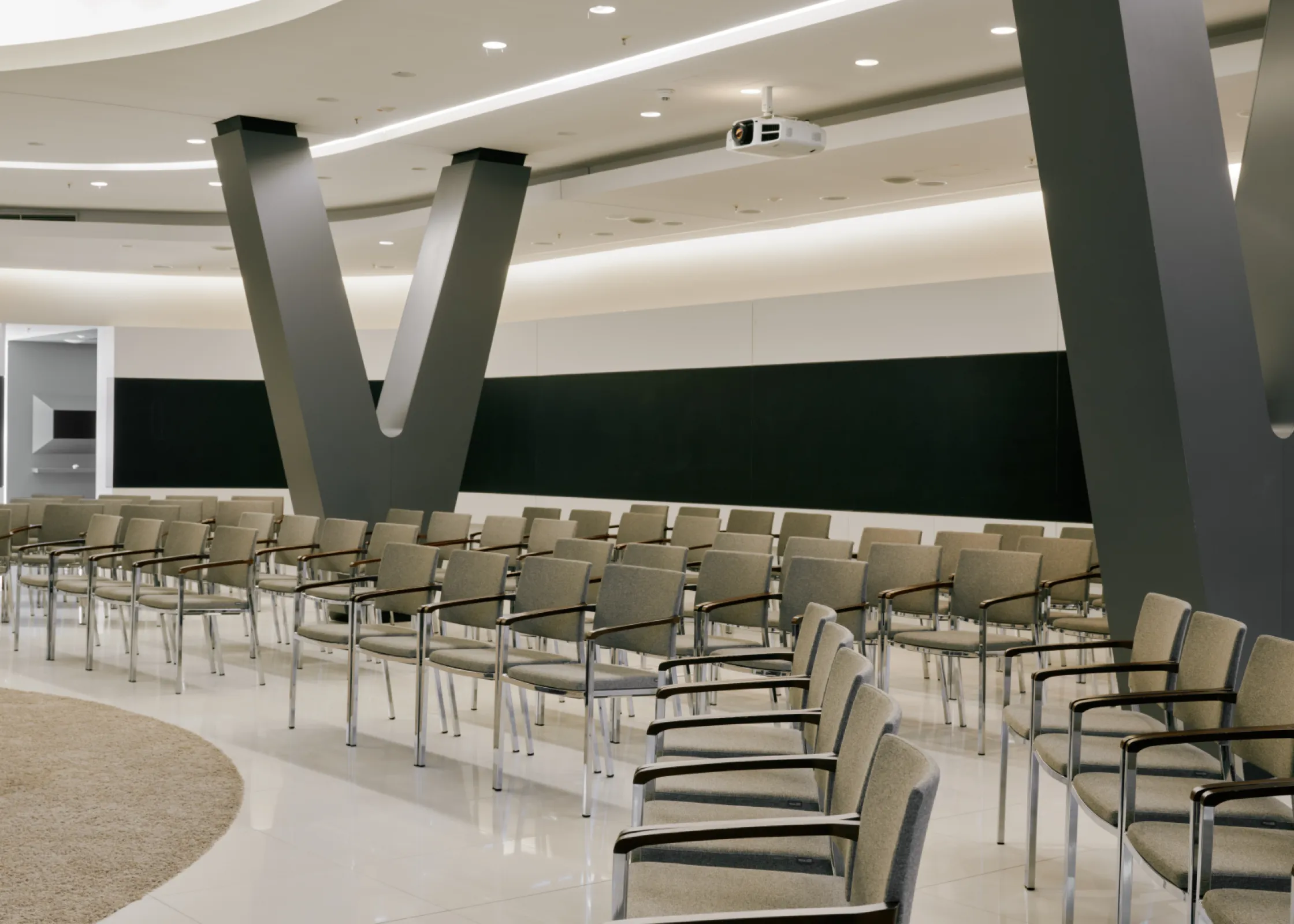 Think Terminal with theatre style seating