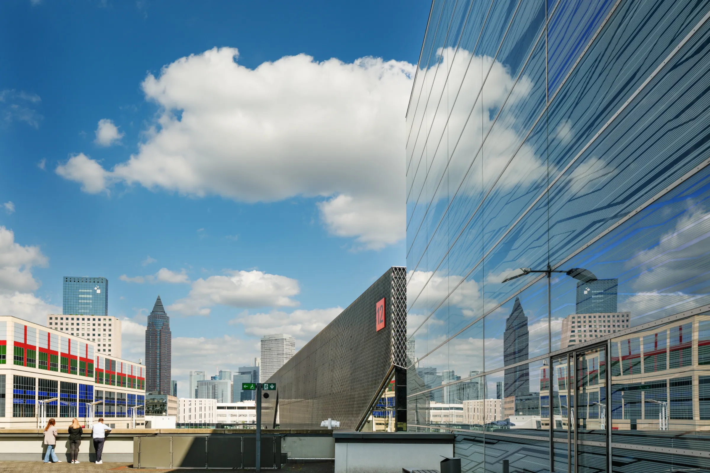 Locations of Messe Frankfurt view from hall 11