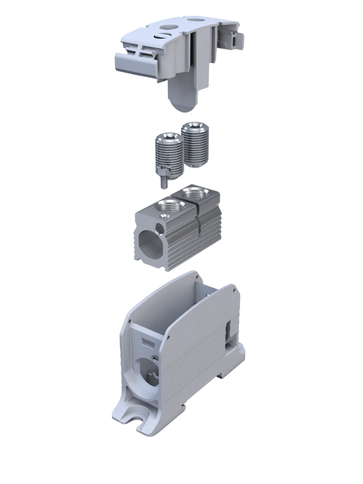 Exploded View Aluminium Terminal Block RKA
