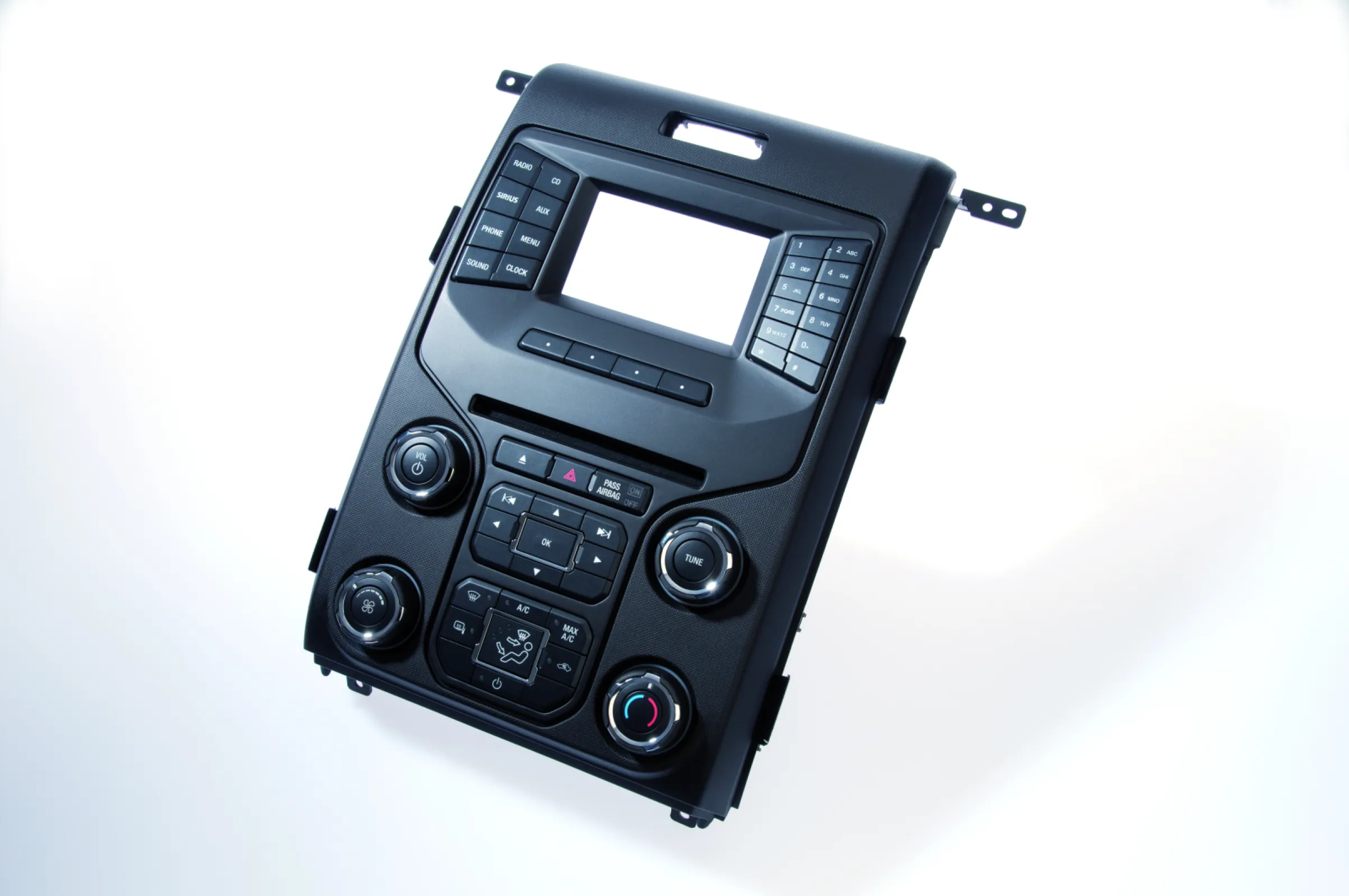 Center Console: injection molding, pad printing, spray painting, laser etching