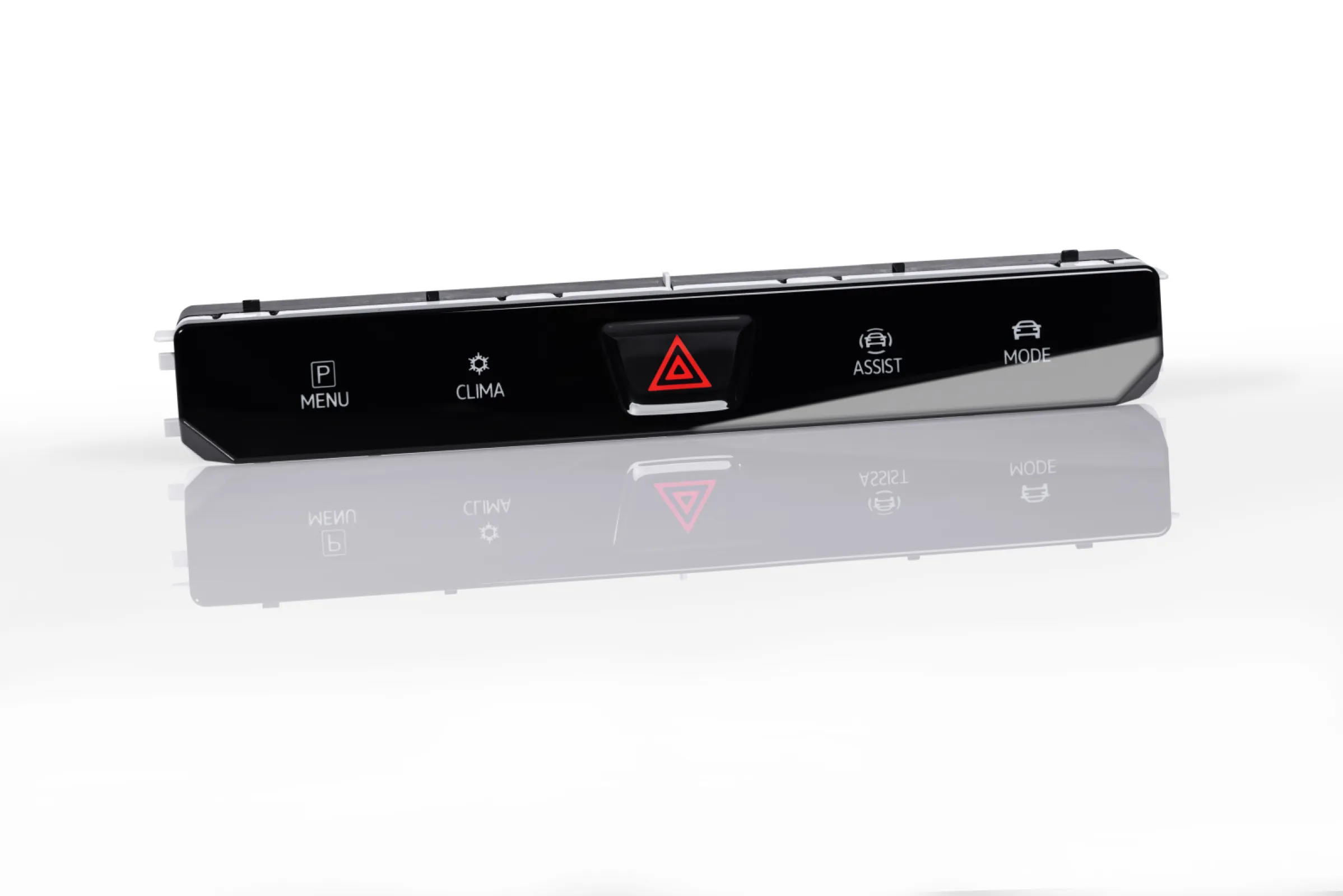 Capacitive Switch: printed foil with UV hardcoat, back molded (In-Mold Labelling)