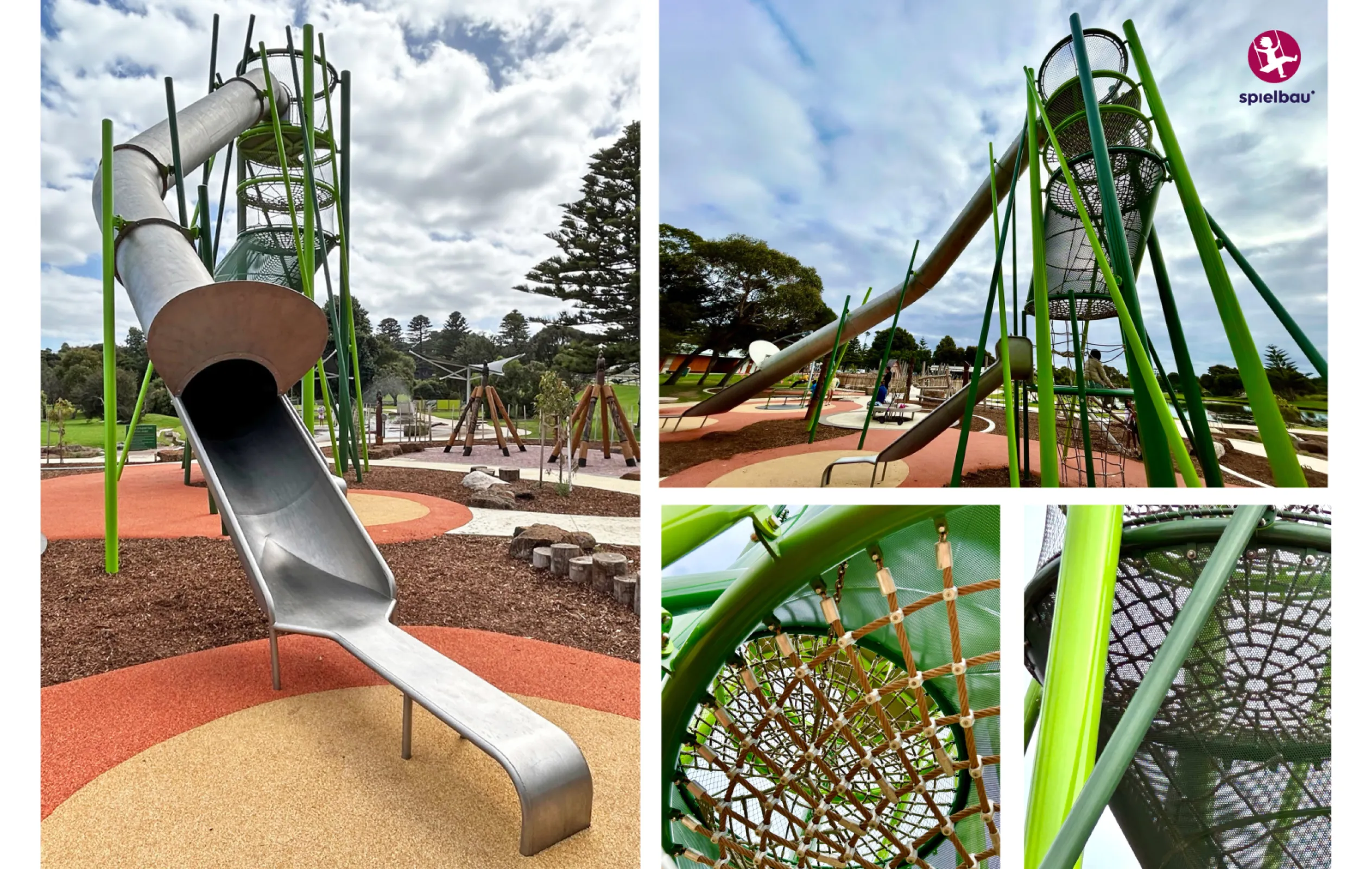 Eight meter high play tower "Layers" in Australia