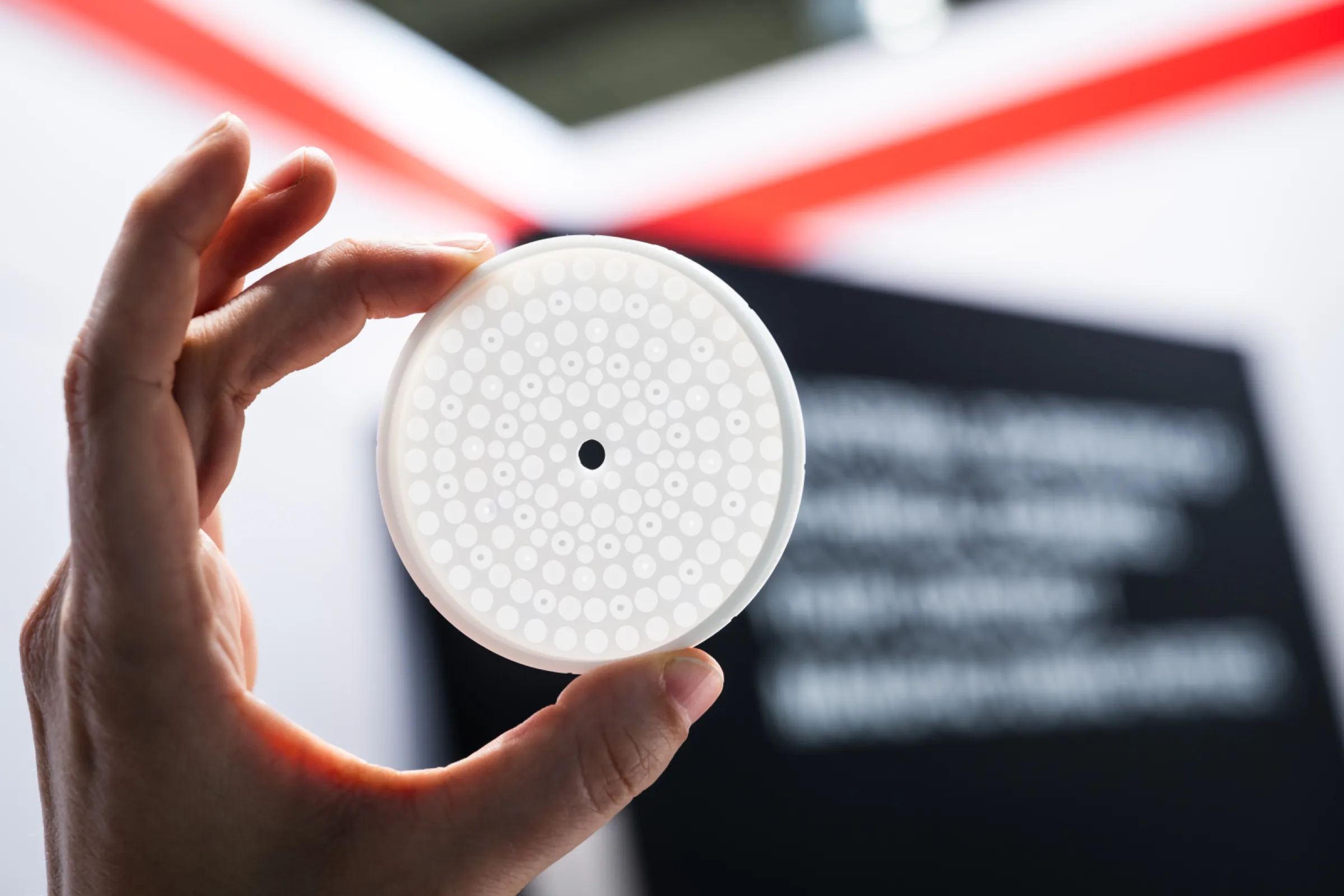 Ceramic 3D printing enables components for a wide range of applications, such as the alumina mixing chamber shown here.