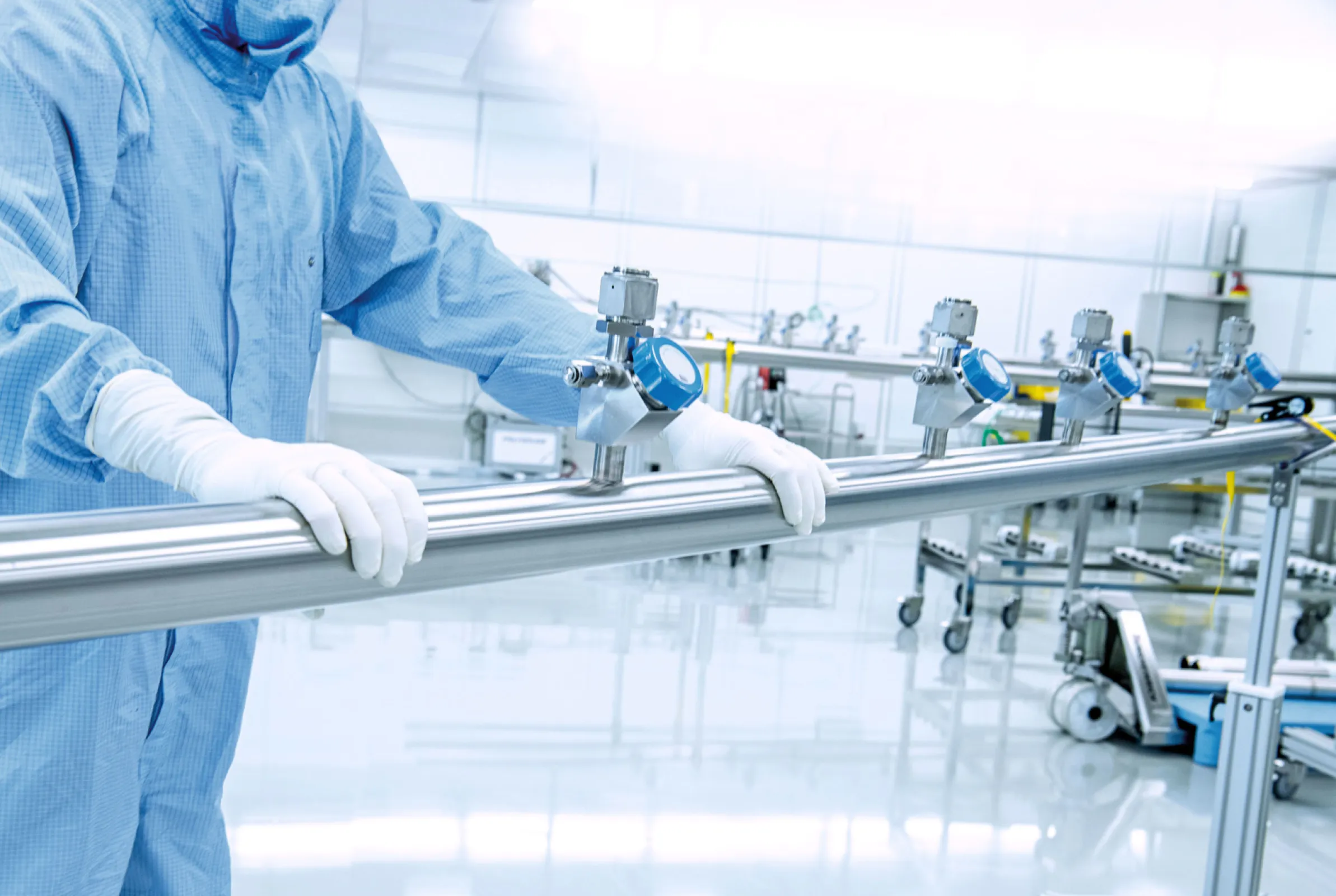 Cleanroom manufactured spools and laterals up to 24ft length