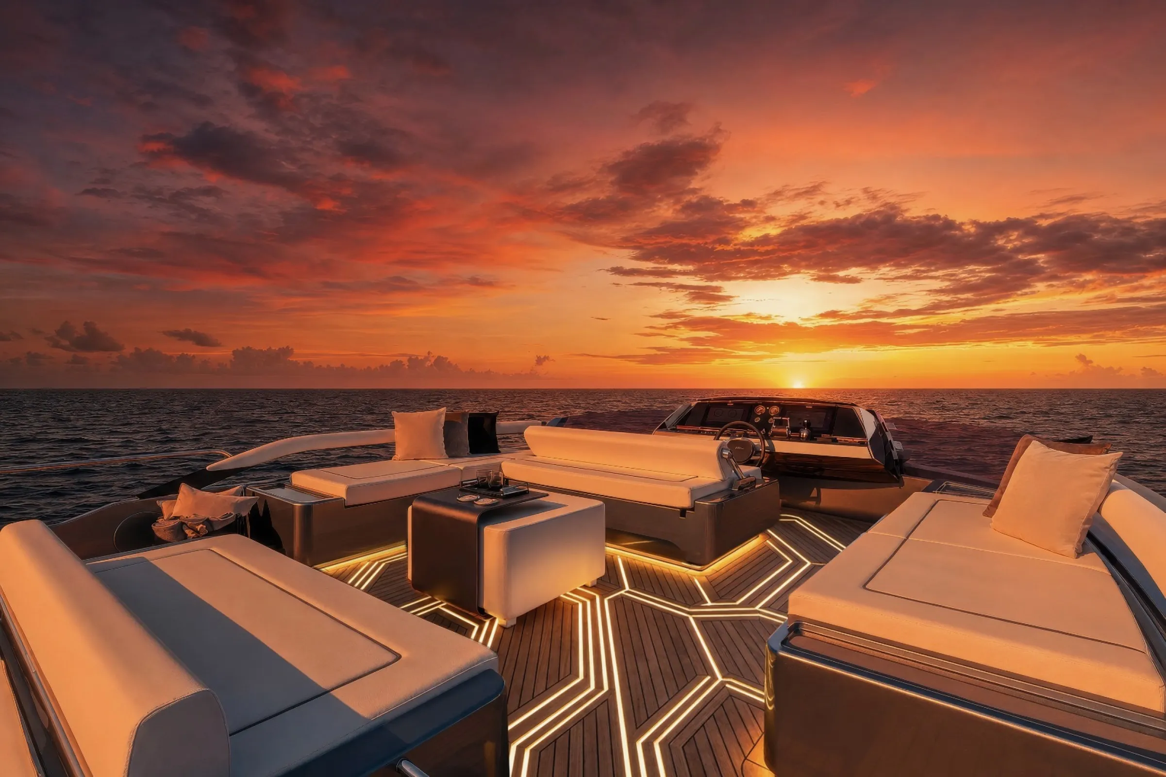Vision of DEXLIT on a yacht