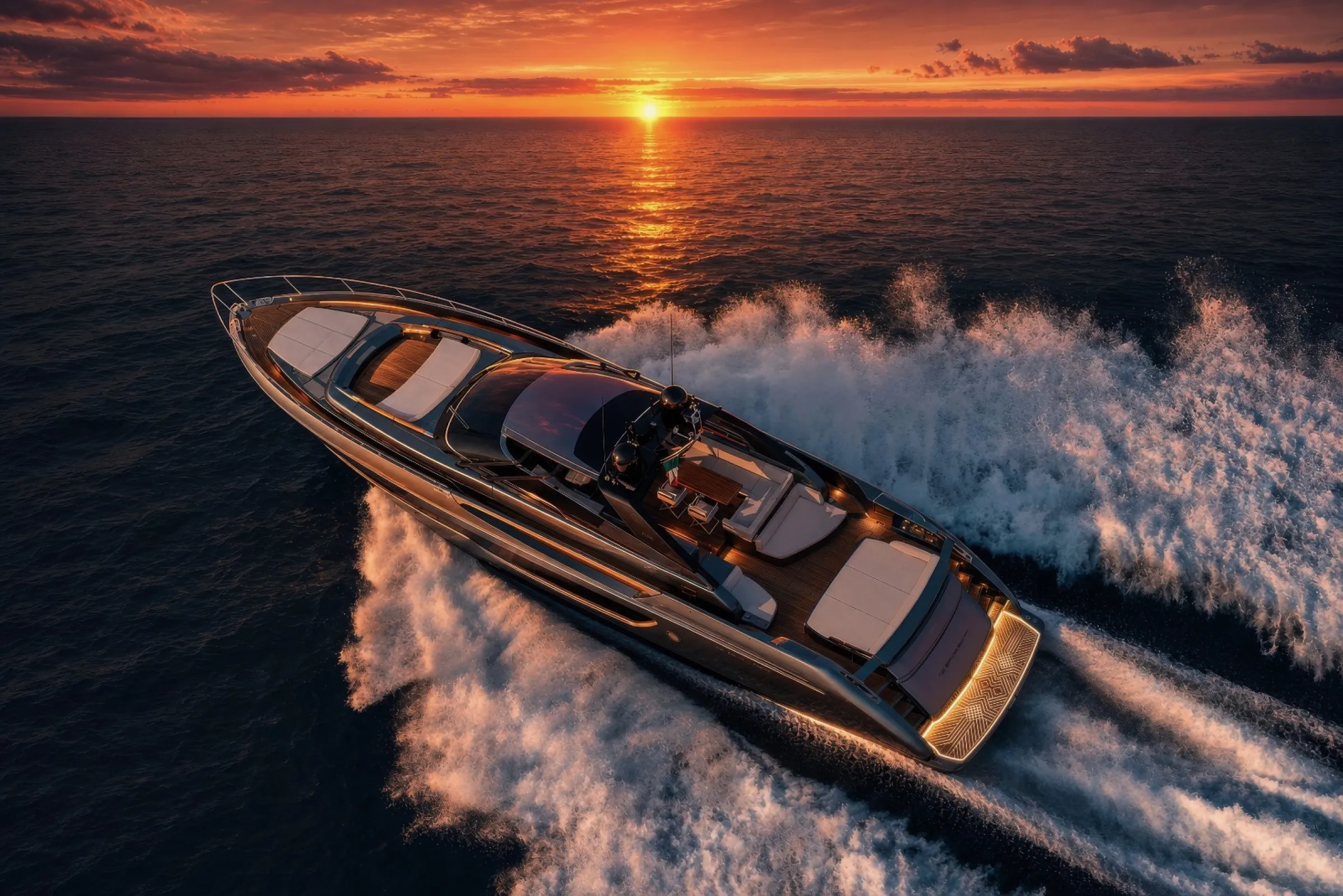 Vision of DEXLIT on a yacht
