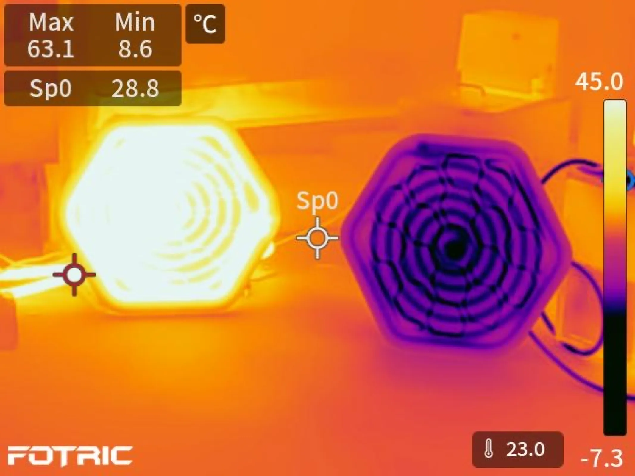 DEXLIT Ultra Prototypes, one is 63C°, one is 8C°